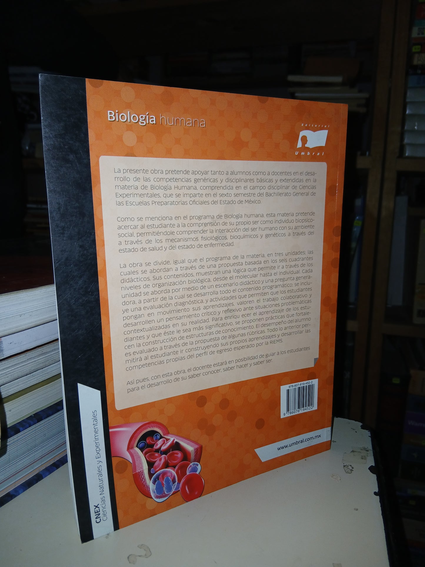 BIOLOGÍA HUMANA POR ALMA DELIA OCHOA VALDÉS USADO BIOLOGÍA LITERARIO 207