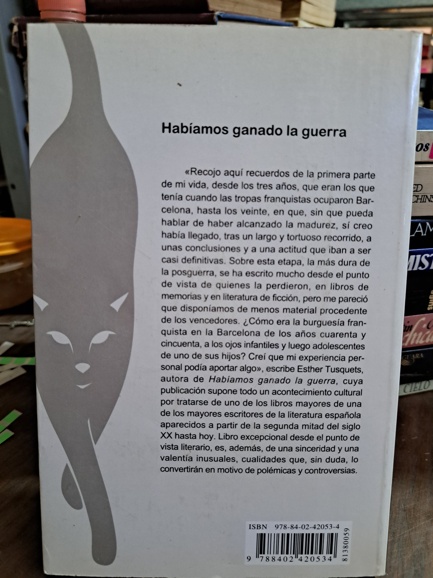 HABIAMOS GANADO LA GUERRA ESTHER TUSQUETS USADO NOVELA ALDAMA