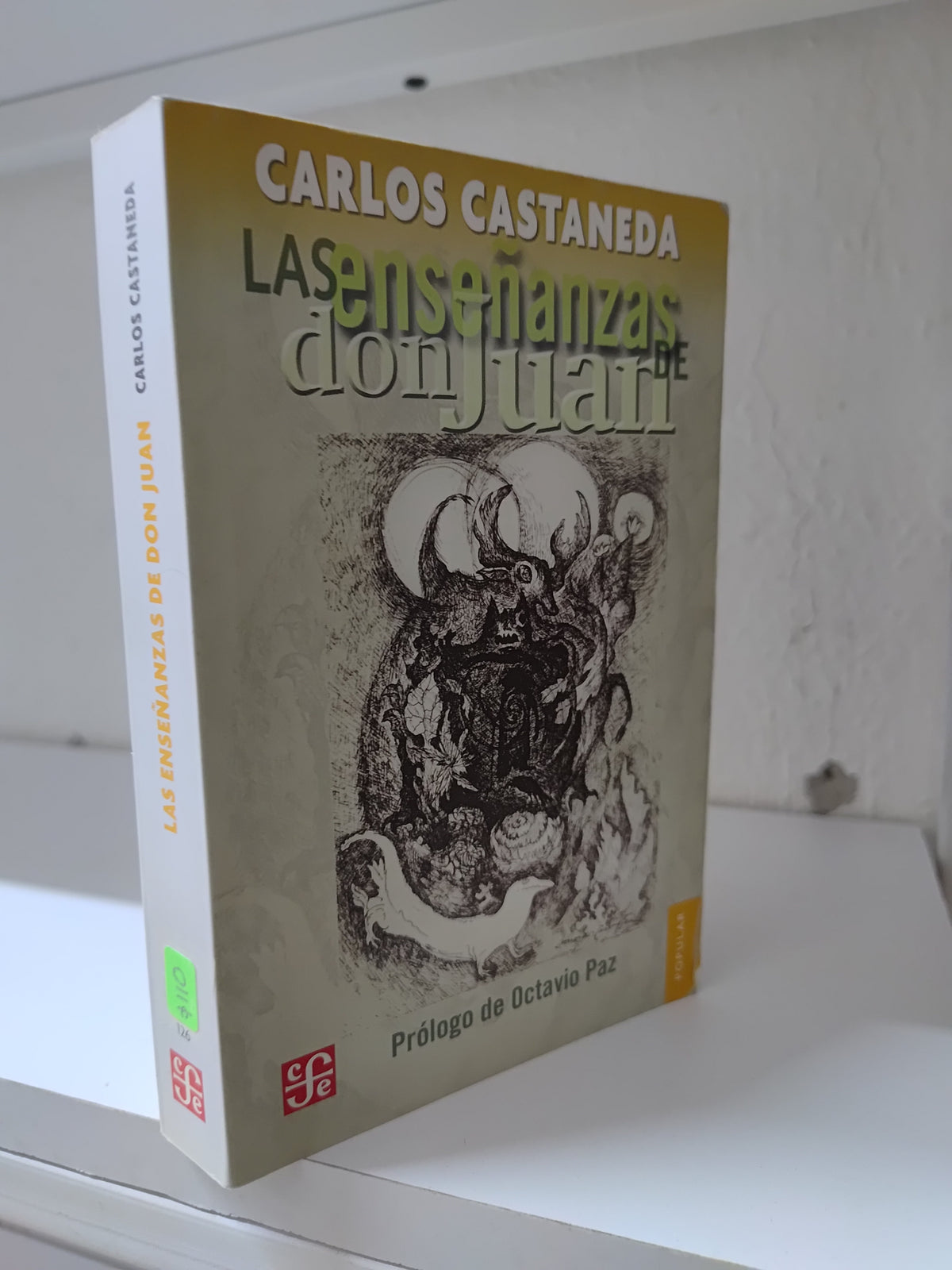 LAS ENSEÑANZAS DE DON JUAN POR CARLOS CASTAÑEDA USADO NOVELAS JUAREZ 515