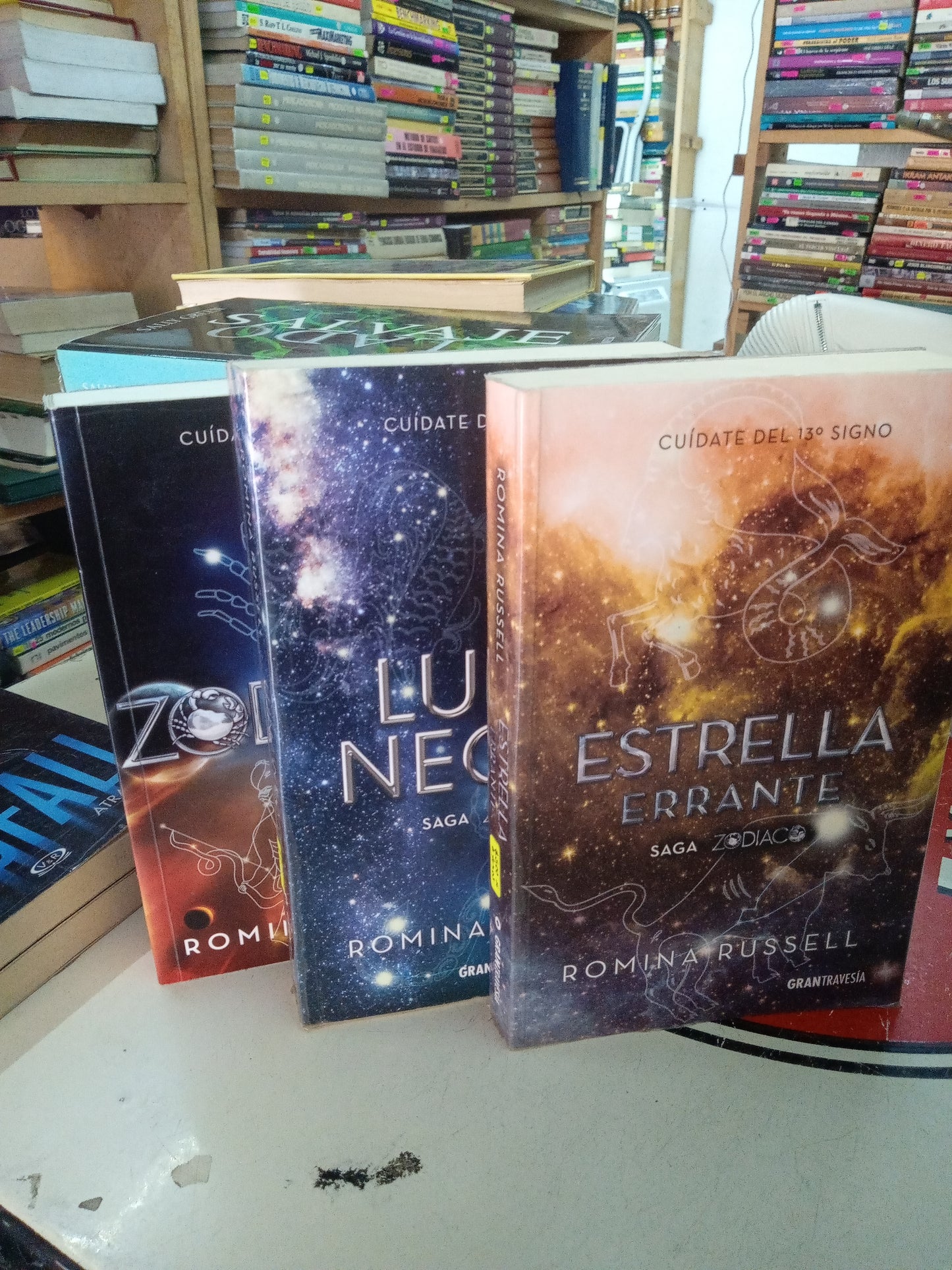 SAGA ZODIACO POR ROMINA RUSSELL ( $500 X 3 ) USADO NOVELA LITERARIO 207