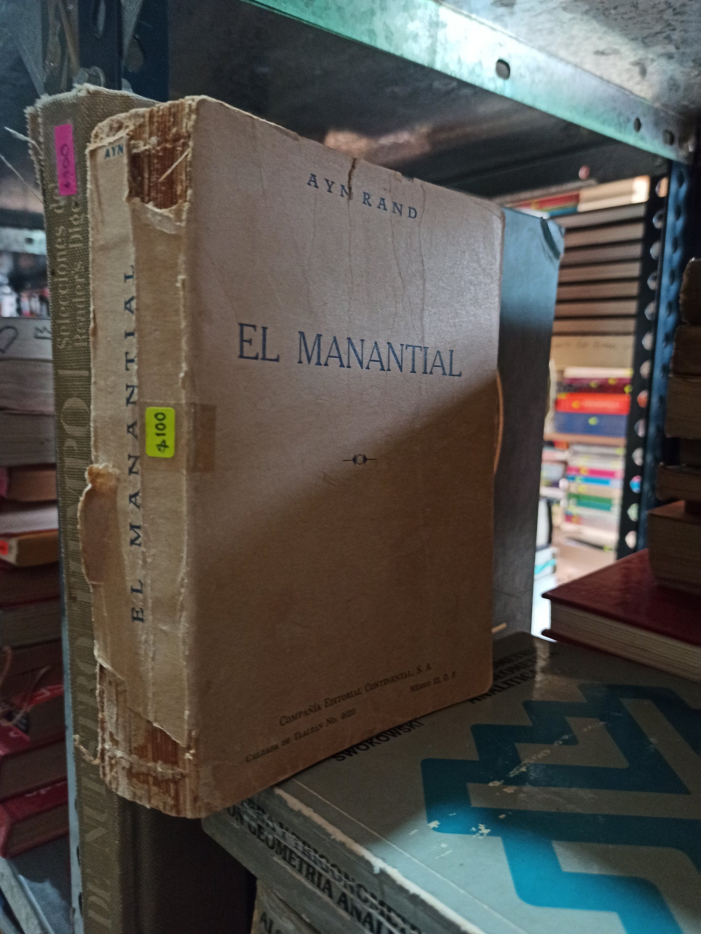 EL MANANTIAL POR AYN RAND USADO NOVELAS ALDAMA