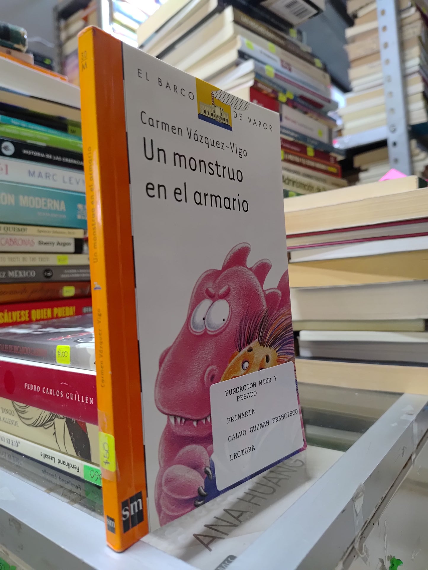 UN MONSTRUO EN EL ARMARIO POR CARMEN VAZQUEZ USADO INFANTILES JUAREZ 507