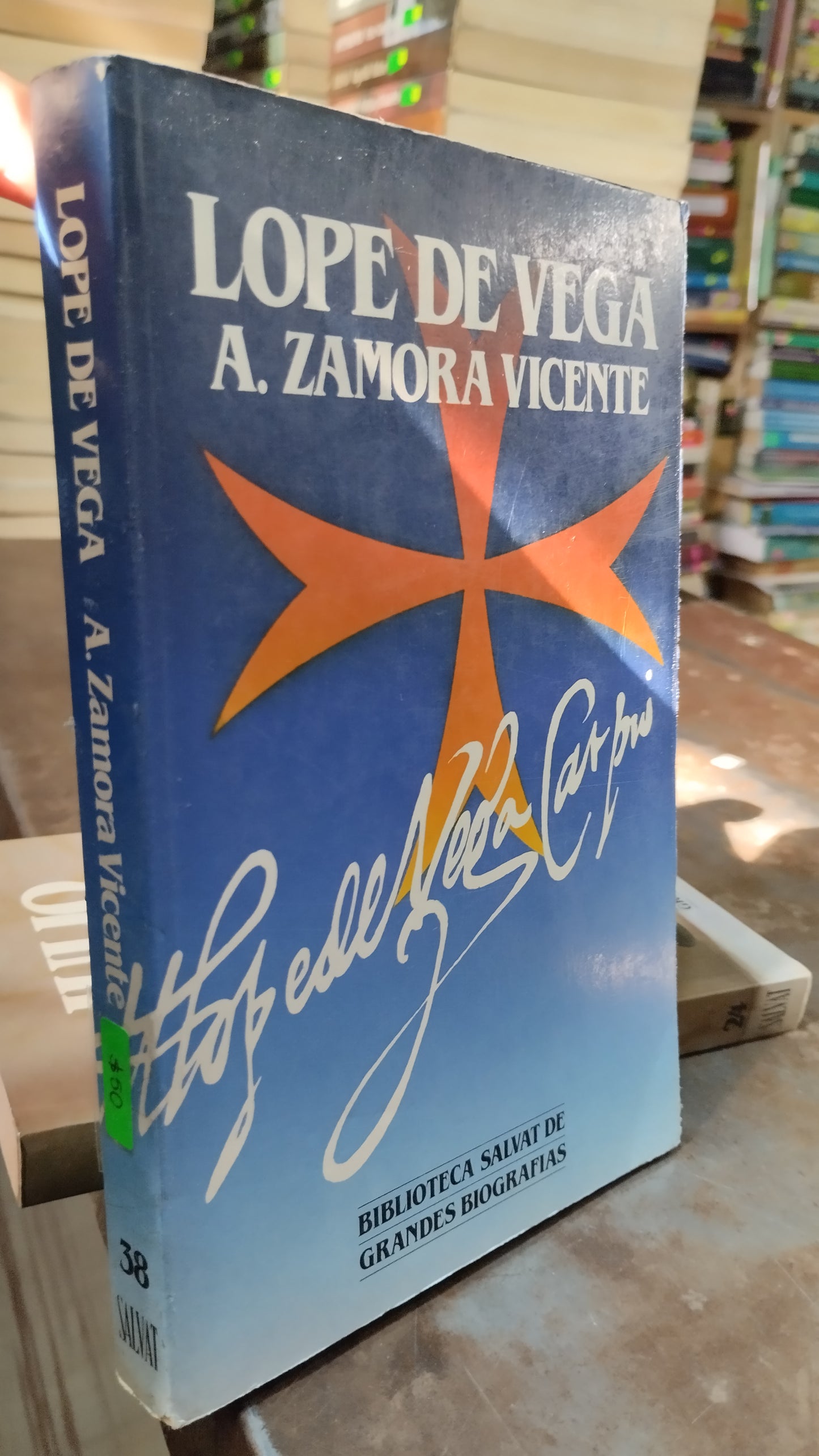 LOPE DE VEGA POR A ZAMORA VICENTE LIBRO USADO HISTORIA ALDAMA