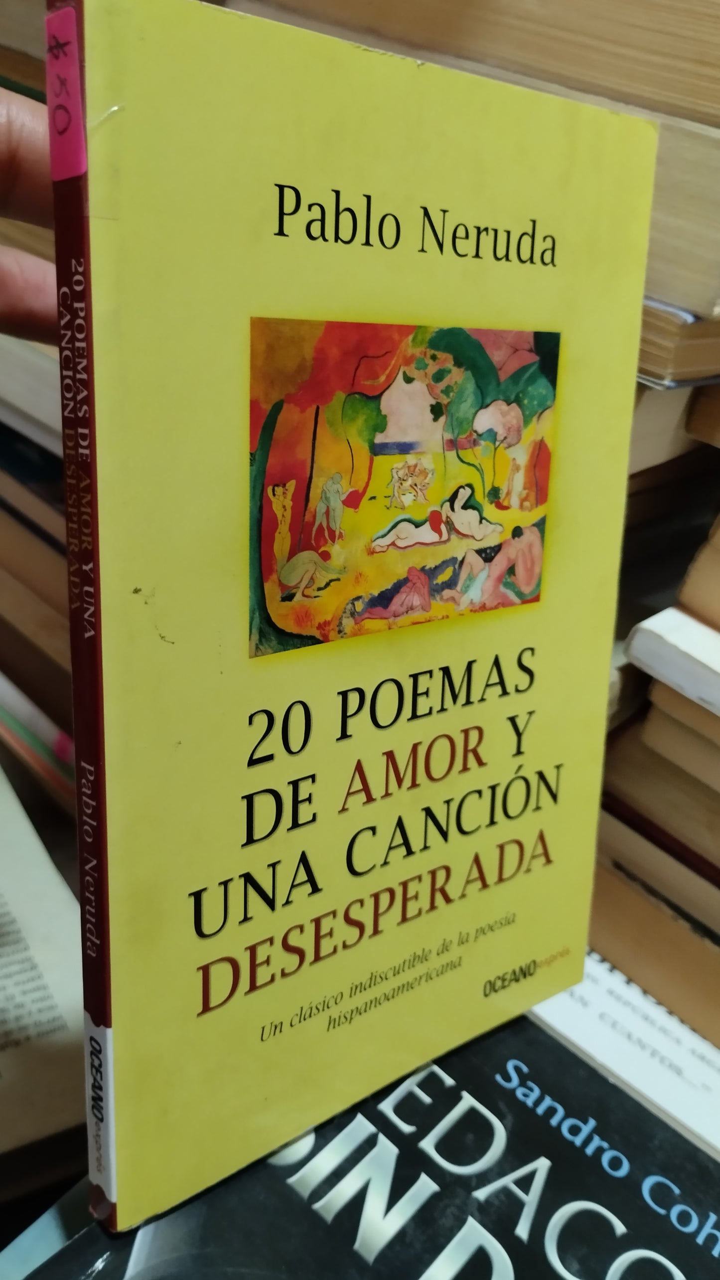 20 POEMAS DE AMOR Y UNA CANCION DESESPERADA POR PABLO NERUDA LIBRO USADO POESIA ALDAMA