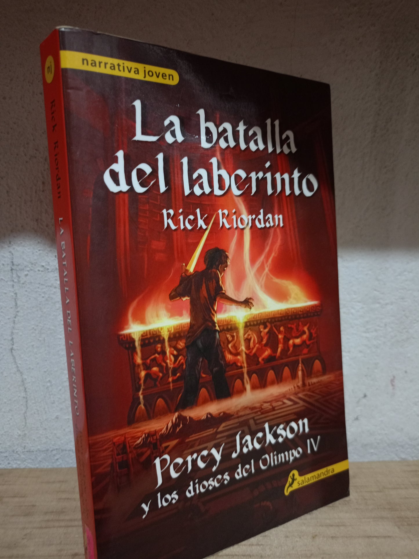 LA BATALLA DEL LABERINTO POR RICK RIORDAN USADO NOVELA LITERARIO 305
