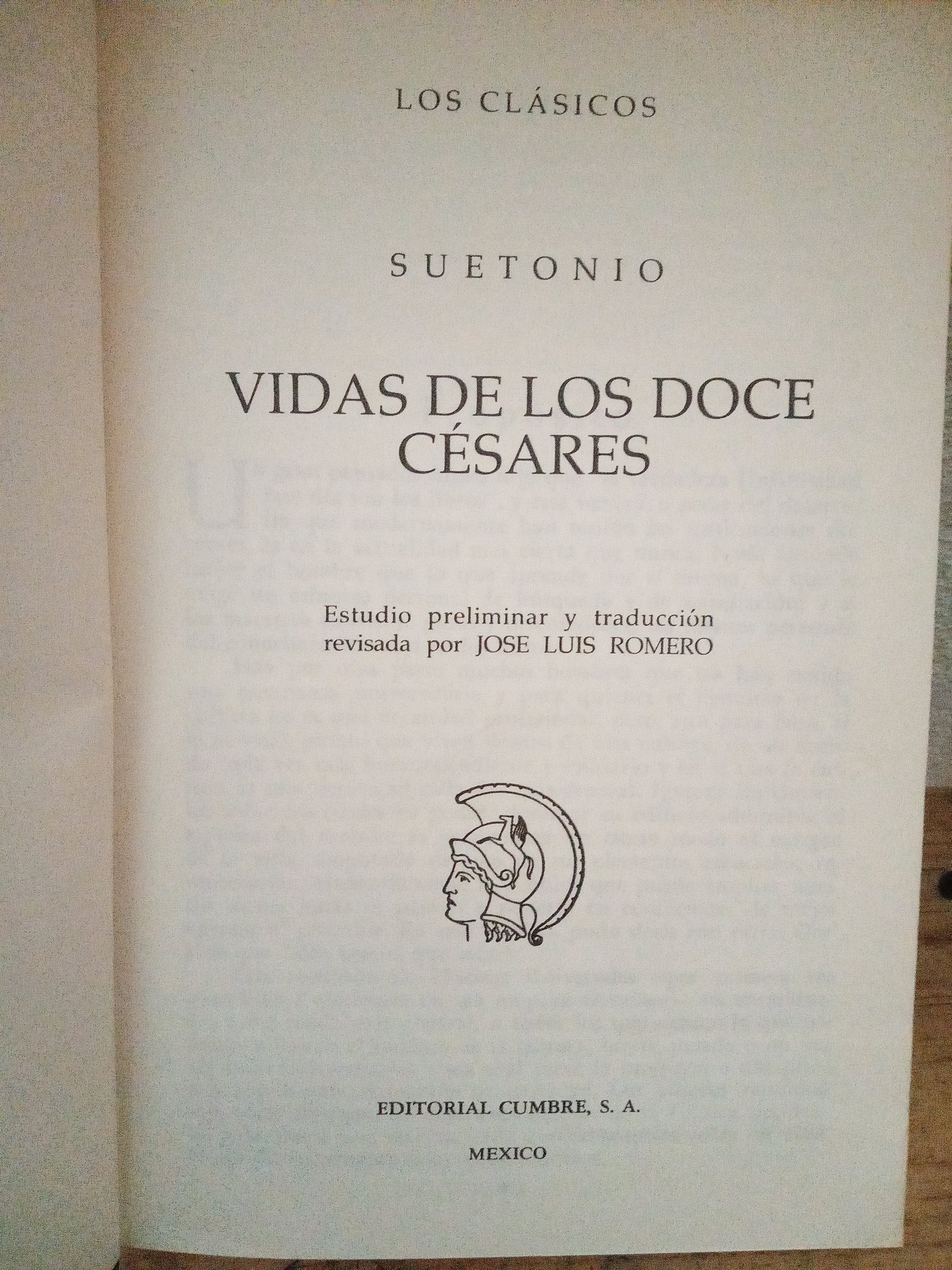 VIDAS DE LOS DOCE CESARES SUETONIO USADO NOVELA LITERARIO 305