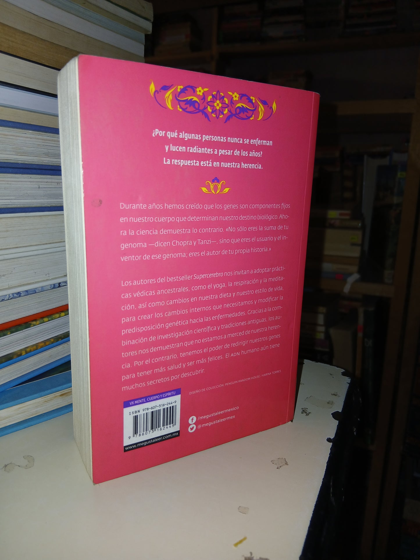 SUPERGENES POR DEEPAK CHOPRA Y RUDOLPH E. TANZI USADO SUPERACIÓN PERSONAL LITERARIO 207