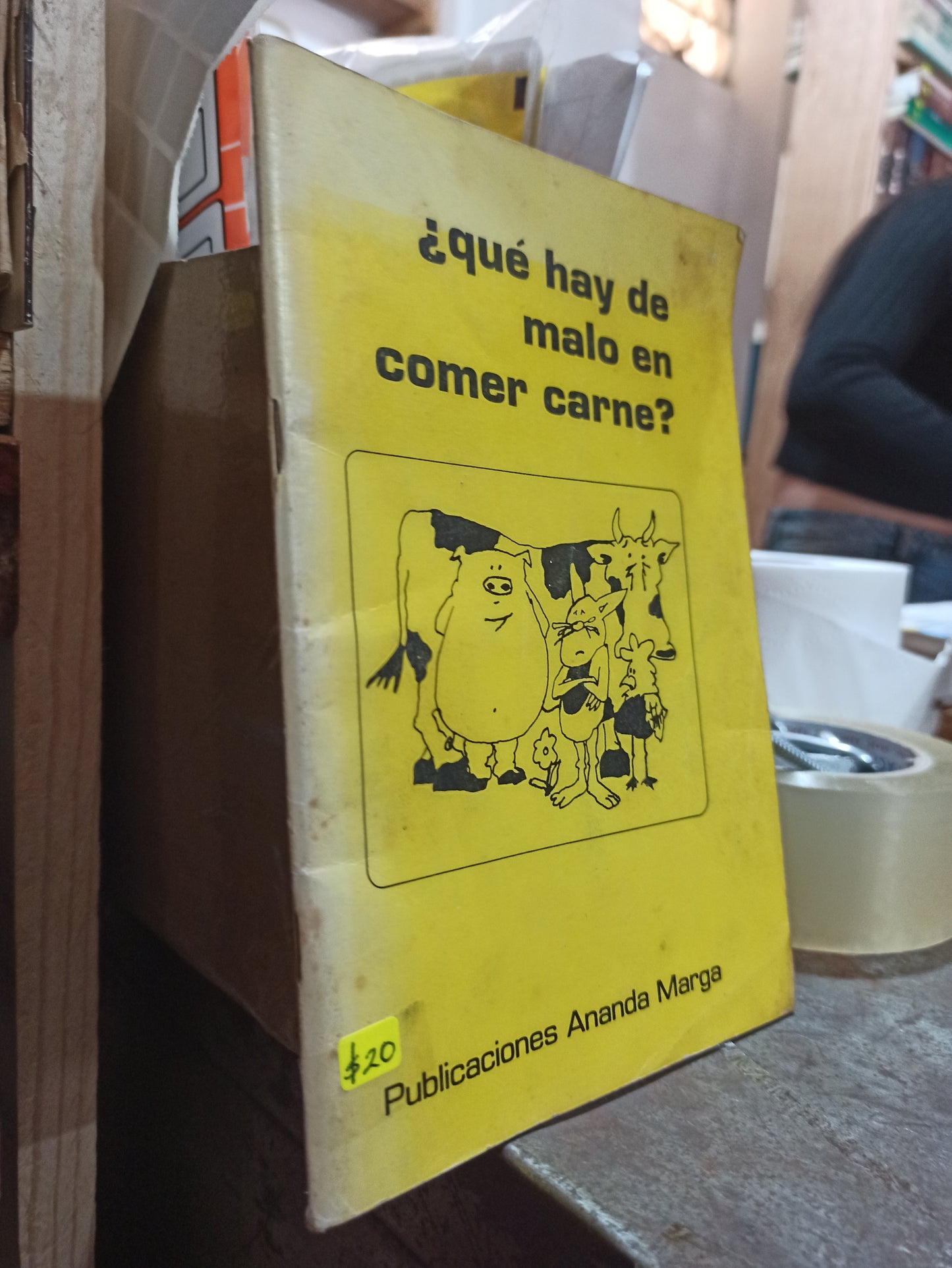 QUE HAY DE MALO EN COMER CARNE? POR EDITORIAL ANANDA MARGA USADO SALUD ALDAMA