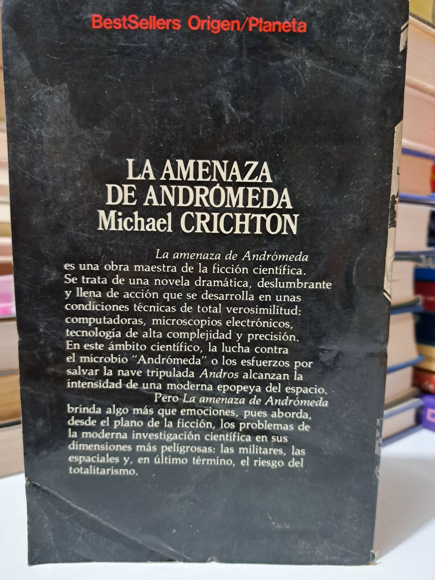 LA AMENAZA DE ANDROMEDA#30 MICHAEL CRICHTON USADO NOVELA JUÁREZ