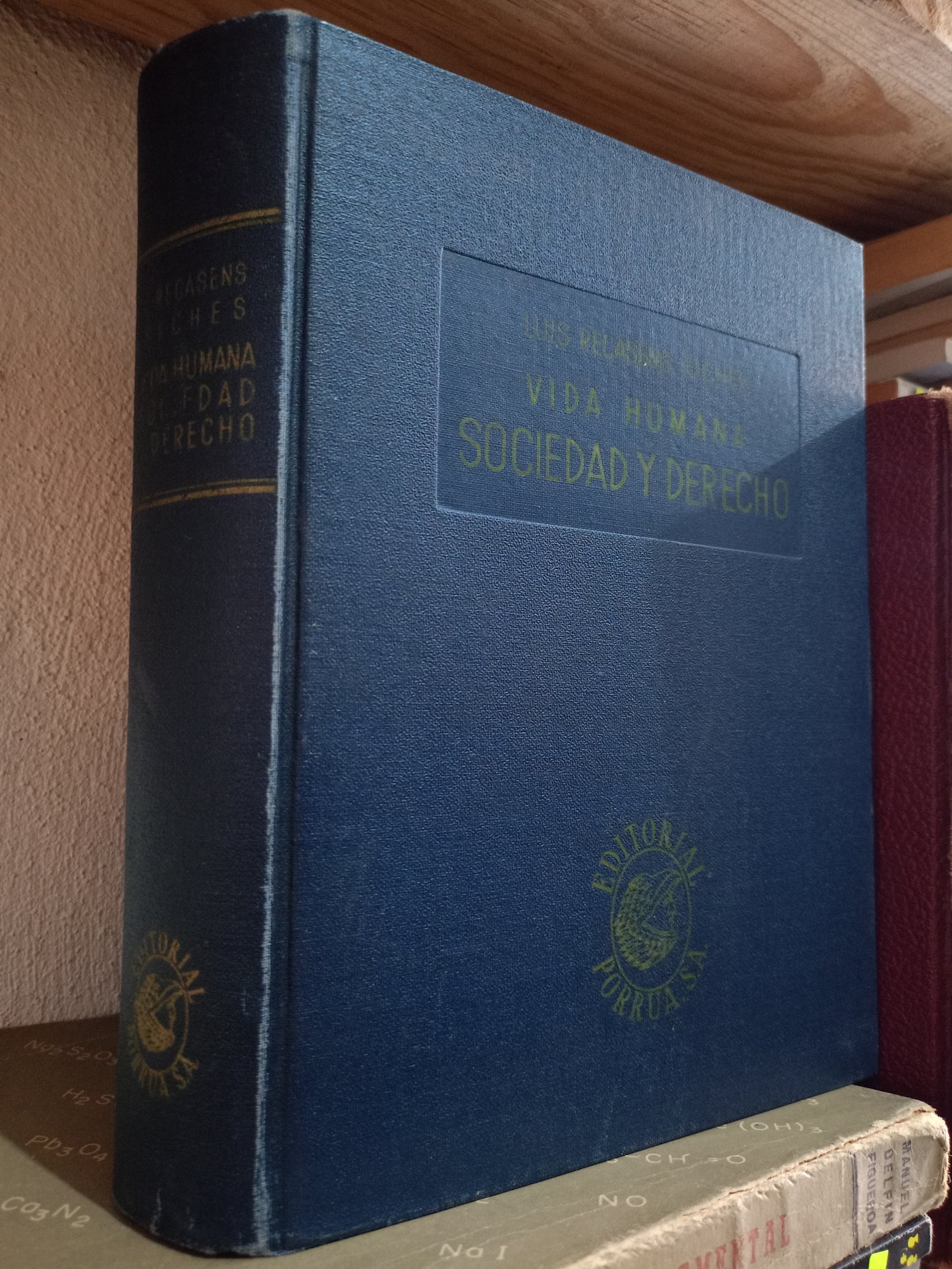 VIDA HUMANA SOCIEDAD Y DERECHO POR LUIS RECASENS SICHES USADO DERECHO LITERARIO 305