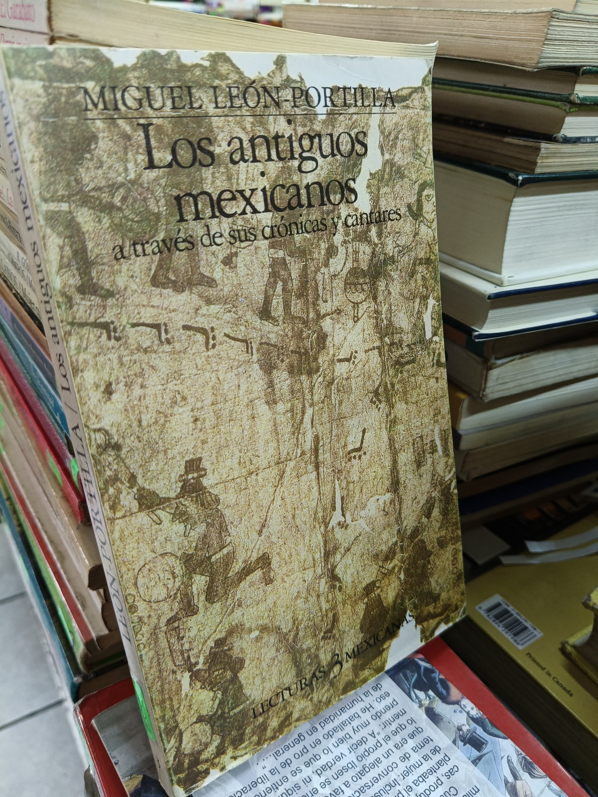 LOS ANTIGUOS MEXICANOS POR MIGUEL LEON PORTILLA USADO NOVELA JUAREZ 515