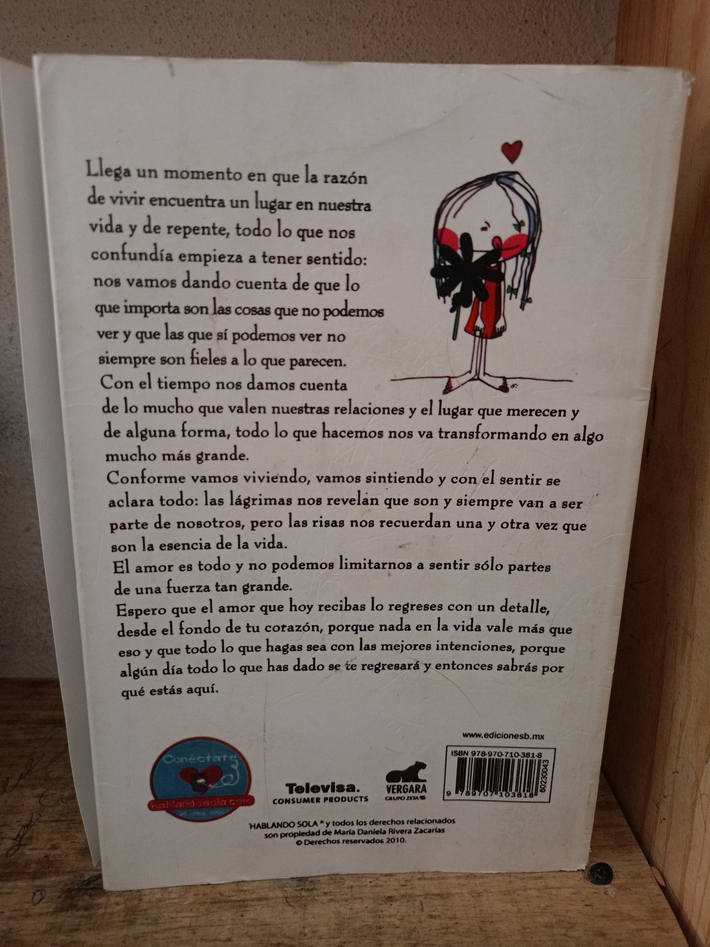 HABLANDO SOLA POR DANIELA RIVERA ZACARÍAS USADO NOVELA LITERARIA 305