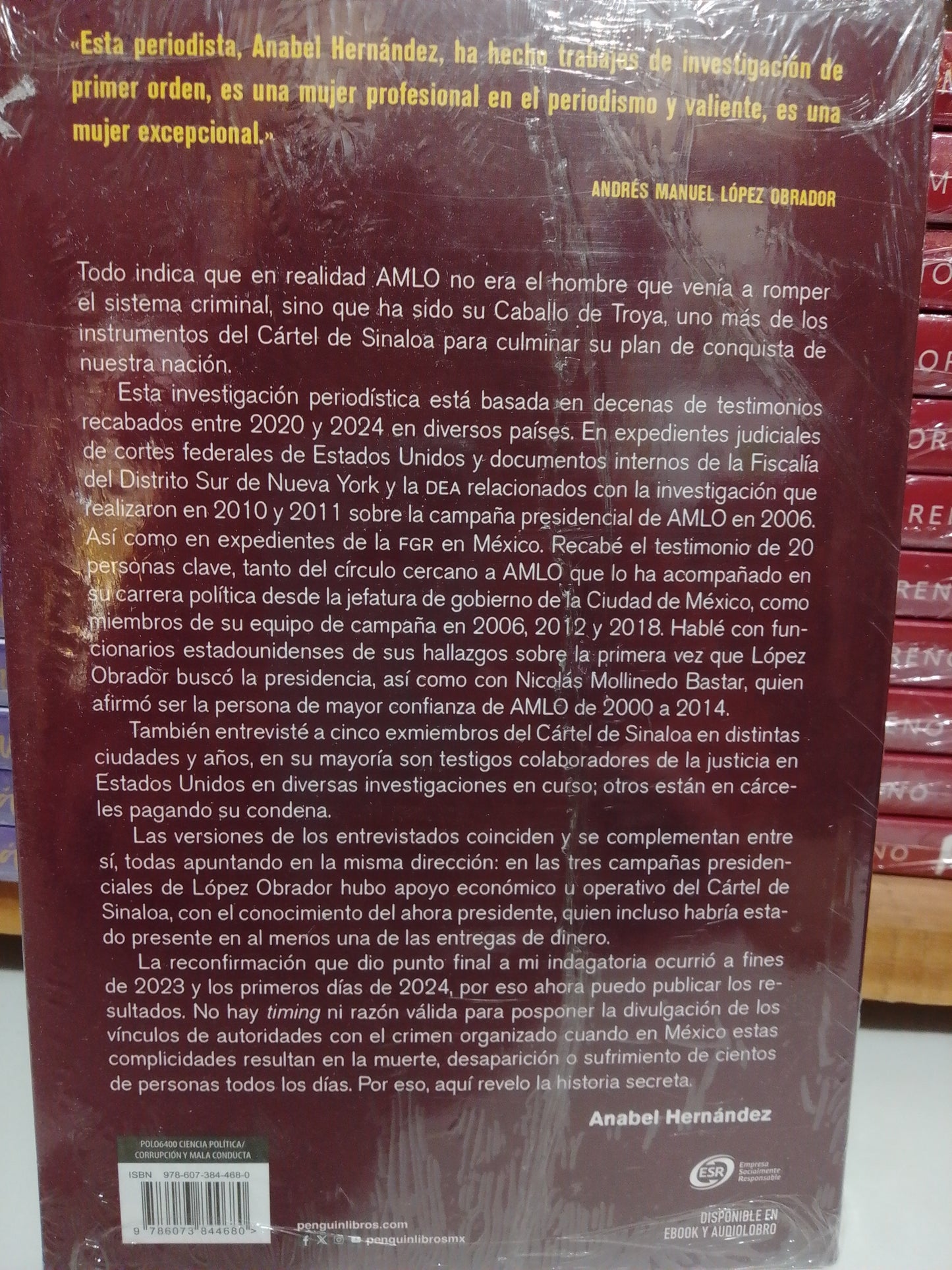 LA HISTORIA SECRETA AMLO Y EL CARTEL DE SINALOA POR ANABEL HERNANDEZ NUEVO JUAREZ