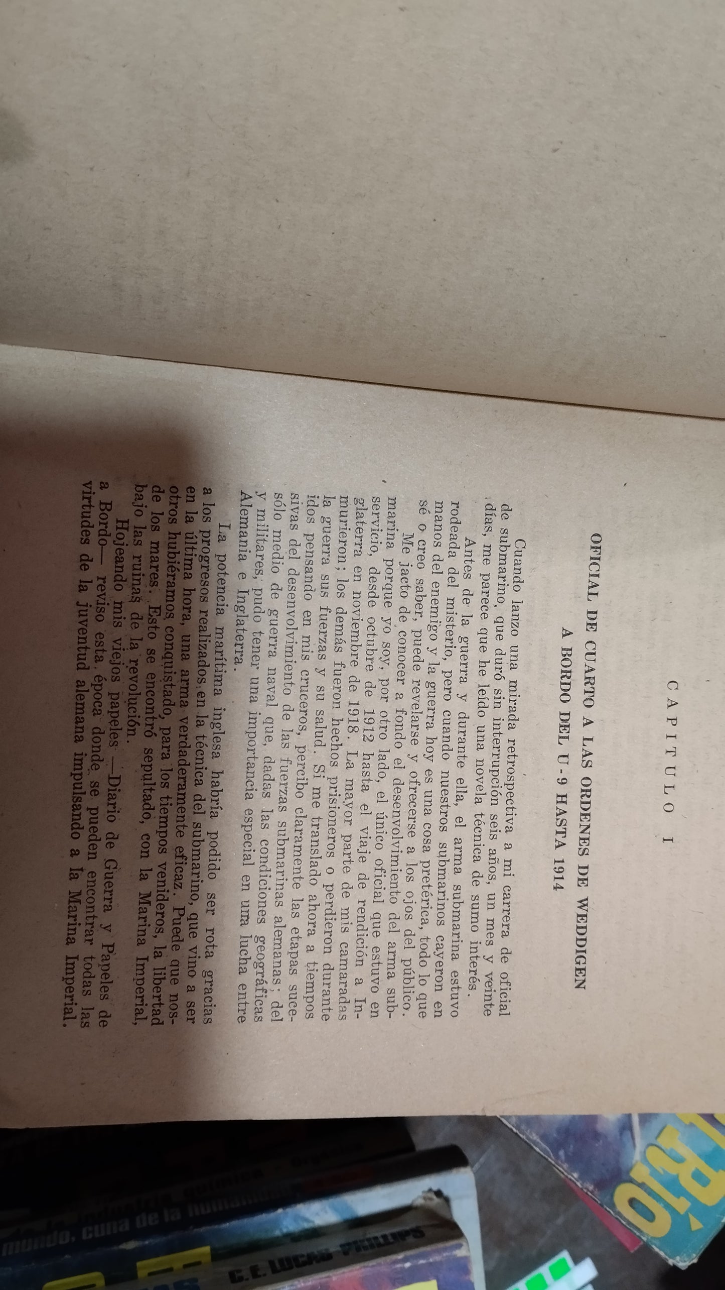 SEIS AÑOS DE NAVEGACION EN SUBMARINO POR TENIENTE DE NAVIO J SPIES LIBRO USADO HISTORIA ALDAMA