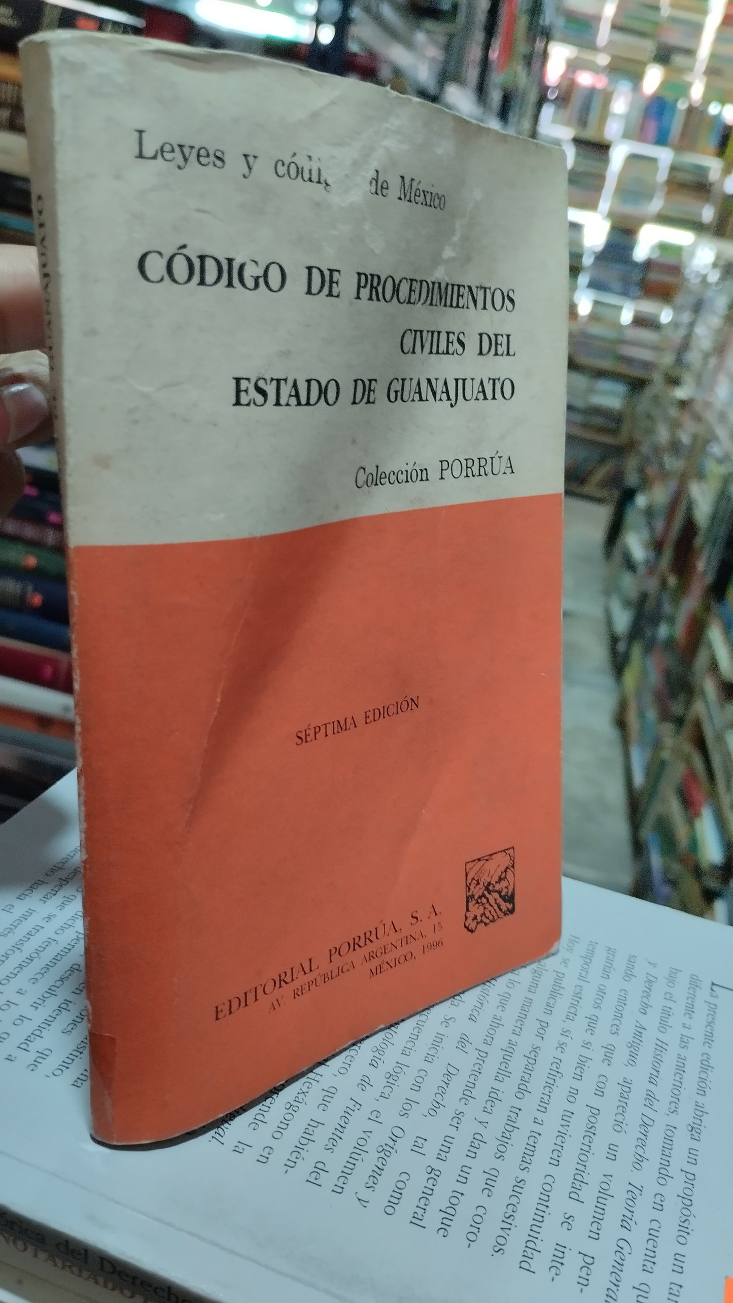 CODIGO DE PROCEDIMIENTOS CIVILES DEL ESTADO DE GUANAJUATO LIBRO USADO DERECHO ALDAMA
