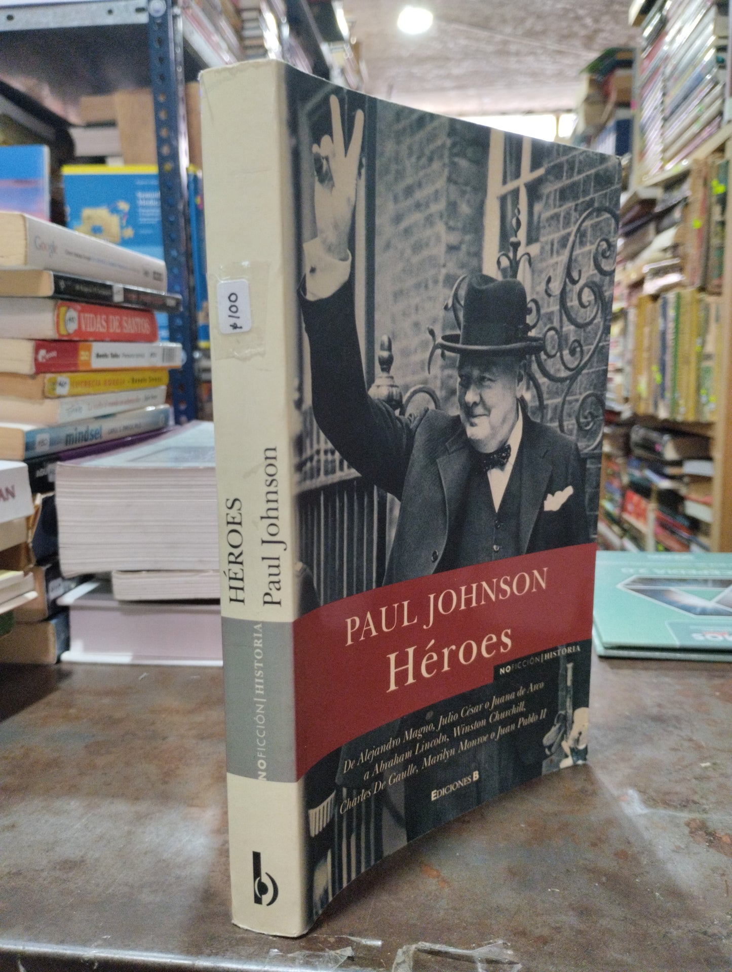 HEROES POR PAUL JOHNSON USADO NOVELAS ALDAMA