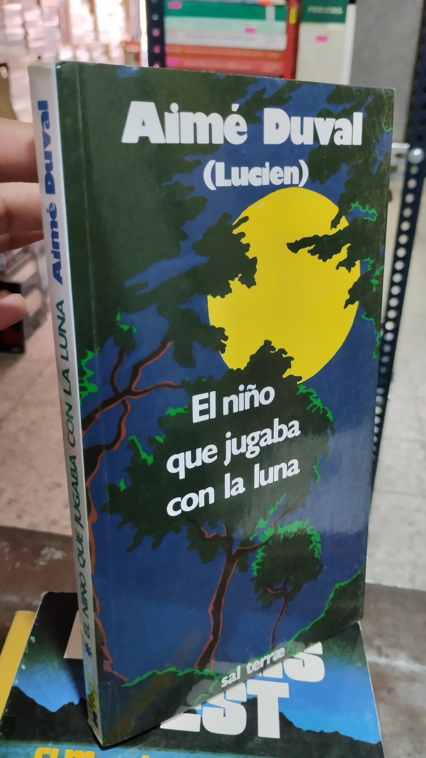 EL NIÑO QUE JUGABA CON LA LUNA POR AIME DUVAL LIBRO USADO NOVELAS ALDAMA