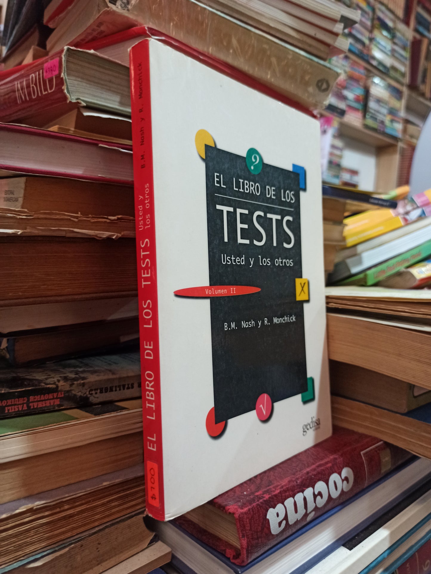 EL LIBRO DE LOS TEST USTED Y LOS OTROS POR B. M. NASH USADO PSICOLOGÍA ALDAMA