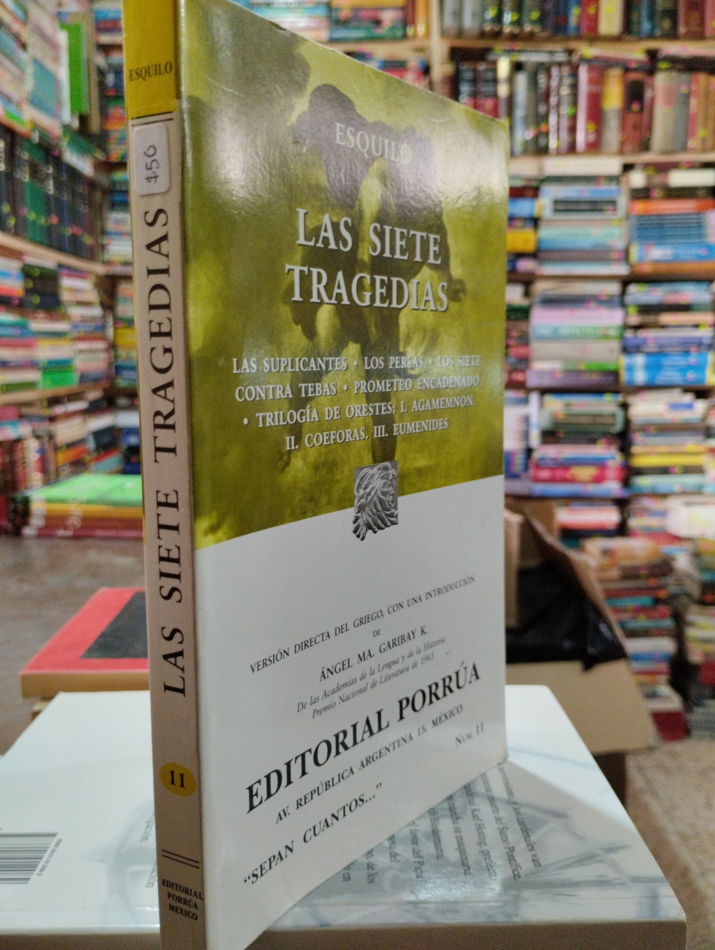LAS SIETE TRAGEDIAS POR ESQUILO USADO NOVELAS ALDAMA