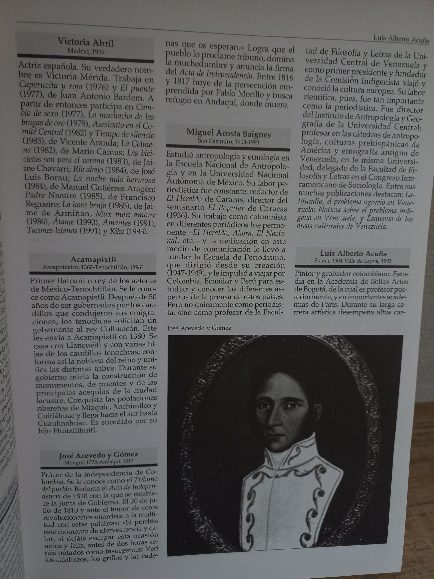 DICCIONARIO DE BIOGRAFÍAS USADO HISTORIA LITERARIO 305