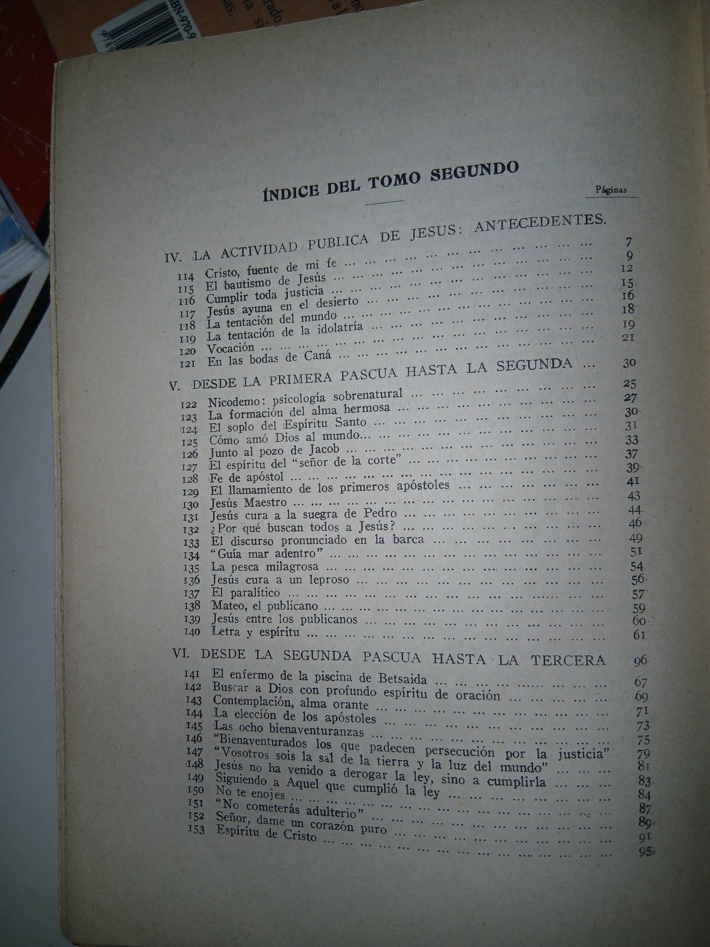 MEDITACIONES SOBRE EL EVANGELIO (TOMO SEGUNDO) POR OTTOKAR PROHASZKA USADO RELIGIÓN LITERARIO 207