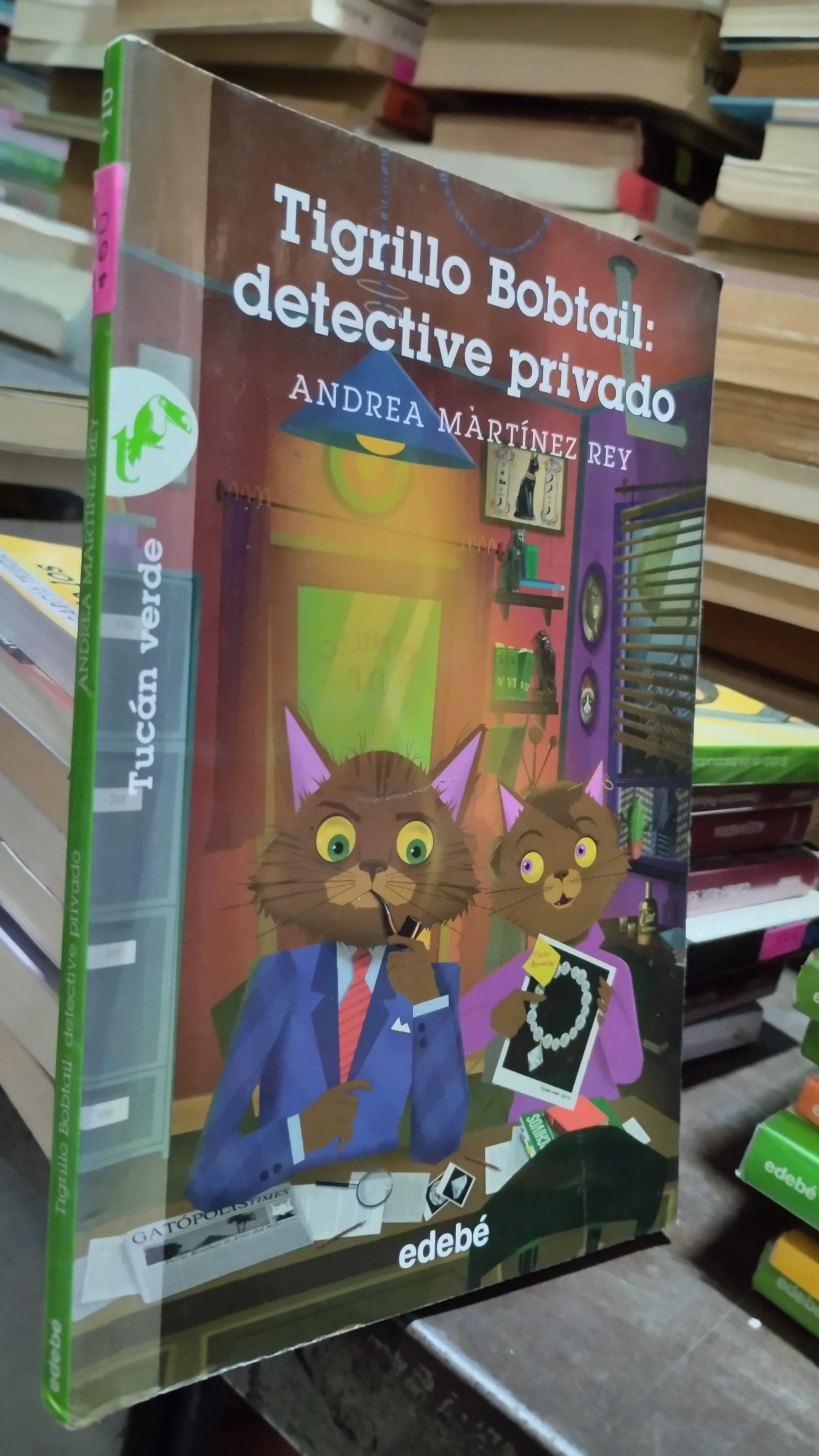 TIGRILLO BOBTAIL DETECTIVE PRIVADO POR ANDREA MARTINEZ REY LIBRO USADO INFANTIL ALDAMA