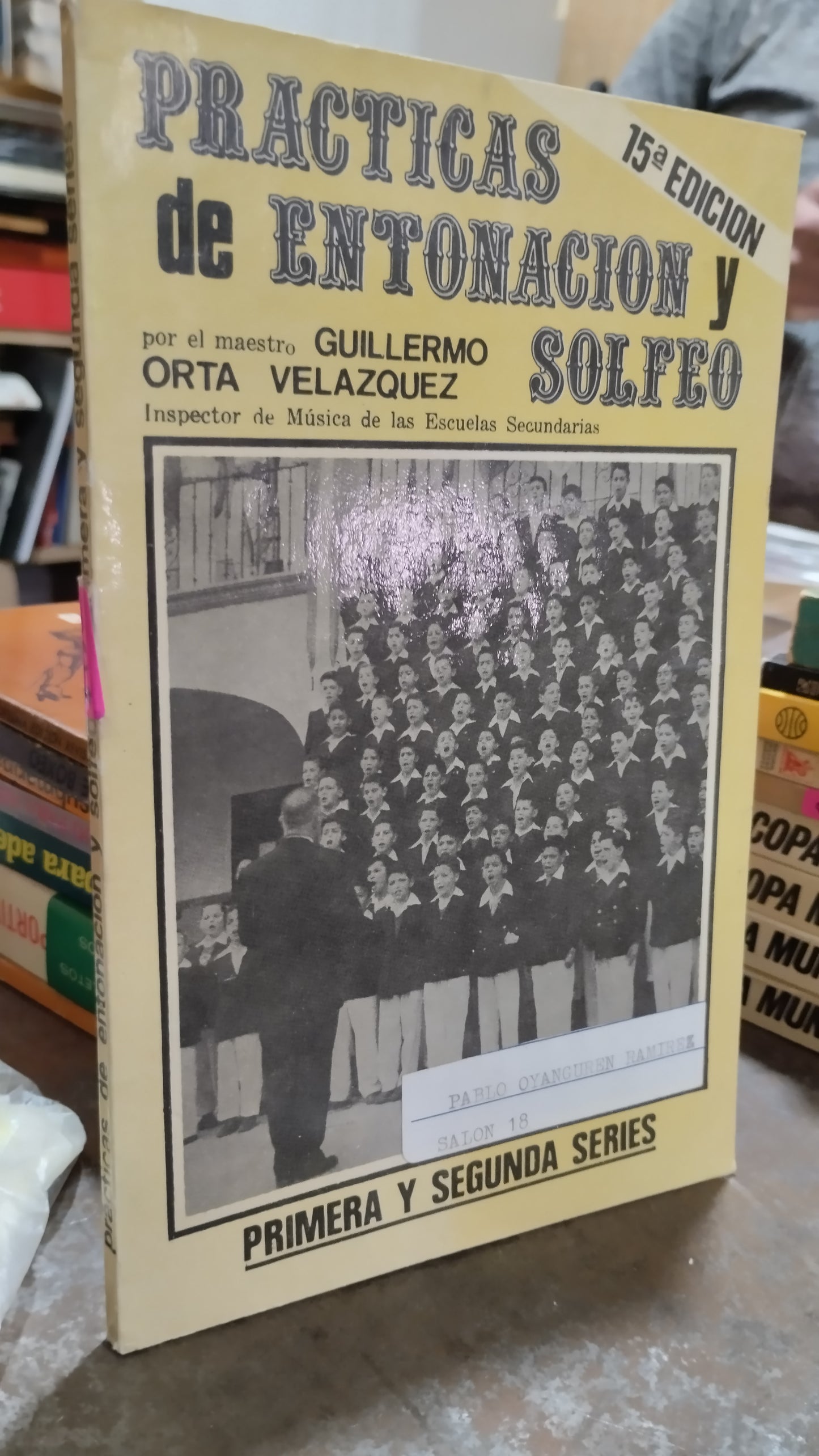 PRACTICAS DE ENTONACION Y SOLFEO POR GUILLERMO ORTA VELAZQUEZ LIBRO USADO DEPORTES ALDAMA