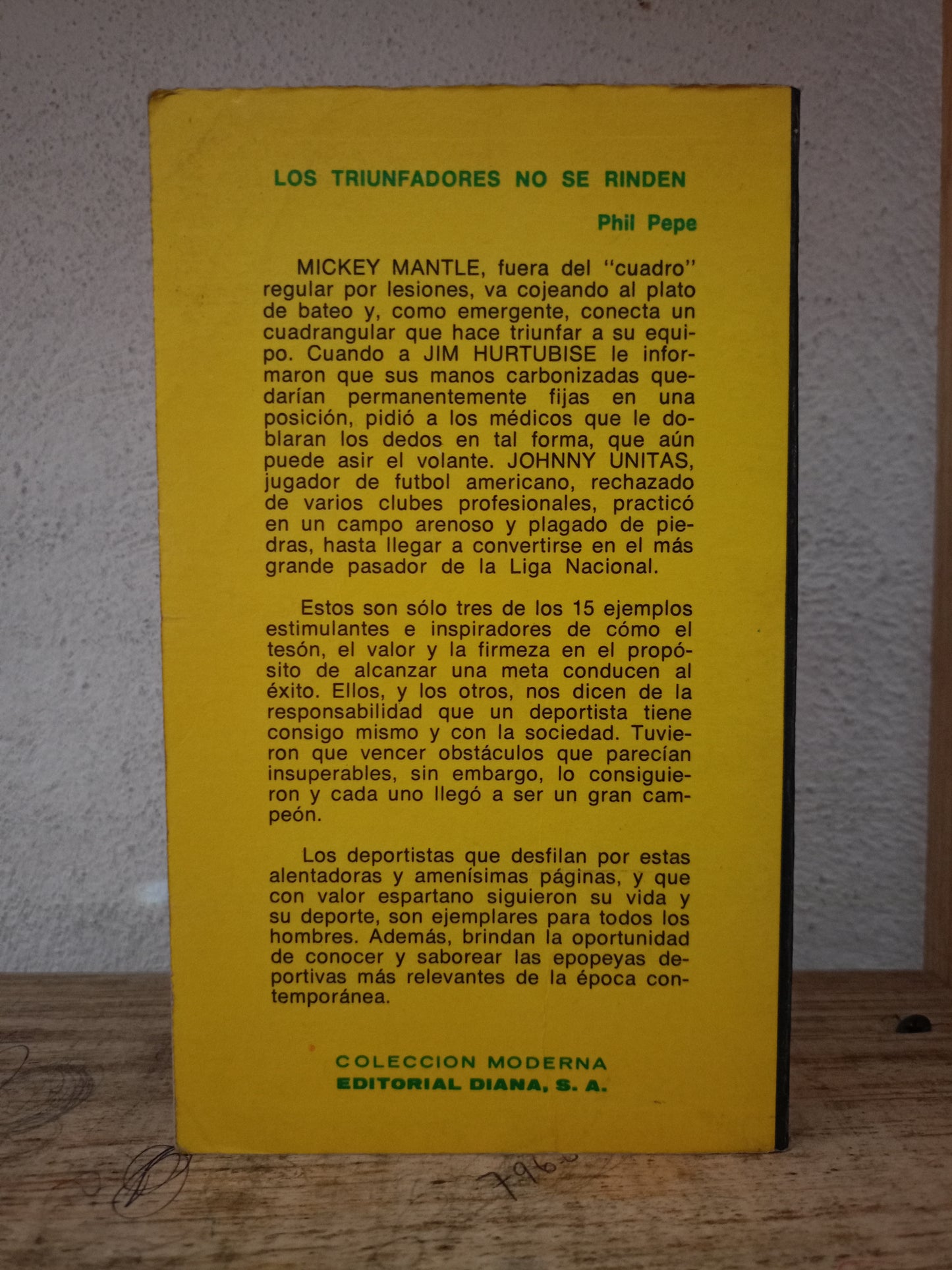 LOS TRIUNFADORES NO SE RINDEN POR PHIL PEPE USADO NOVELA LITERARIO 305