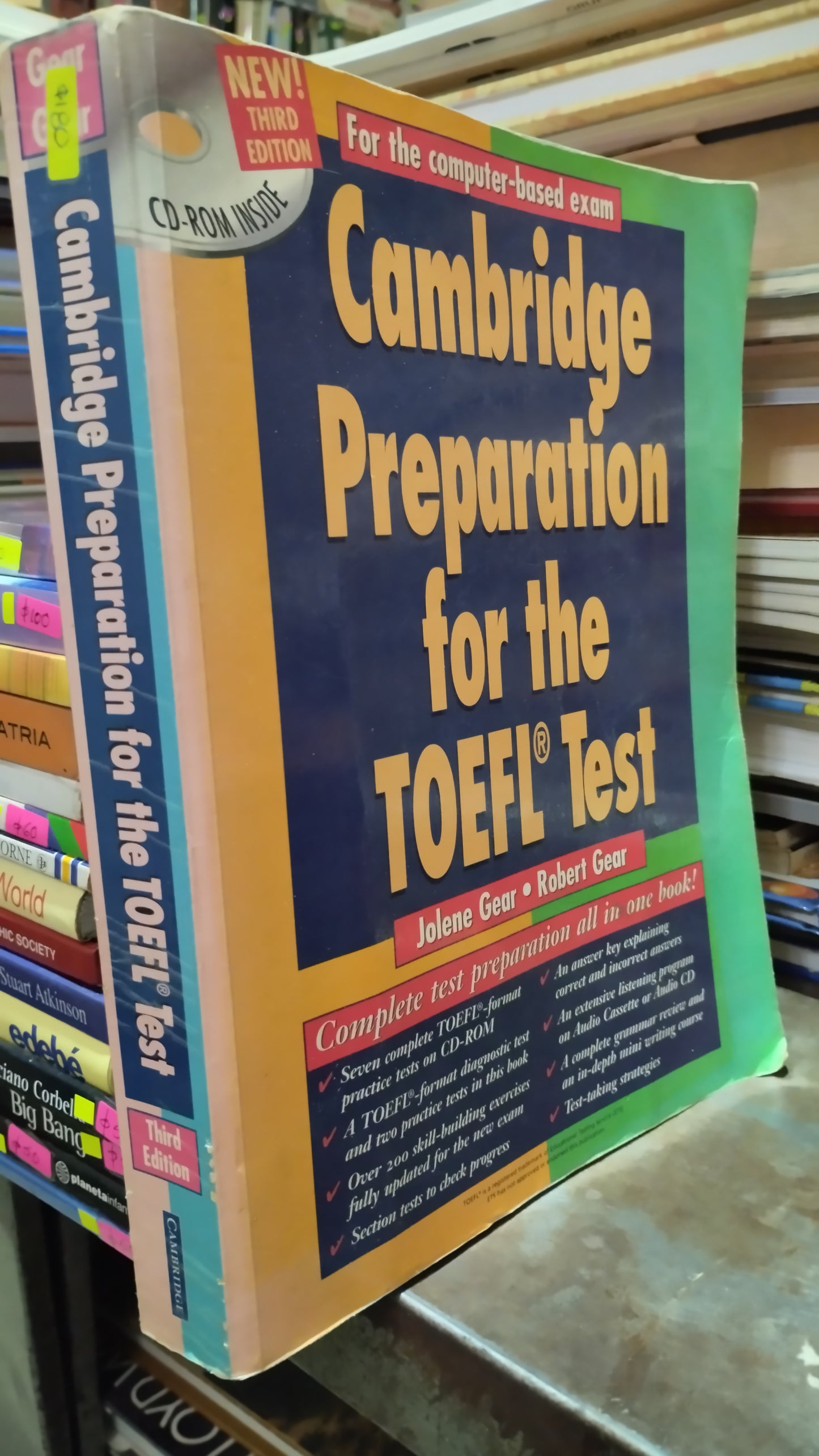 CAMBRIDGE PREPARATION FOR THE TOEFL TEST POR JOLENE GEAR LIBRO USADO IDIOMAS ALDAMA