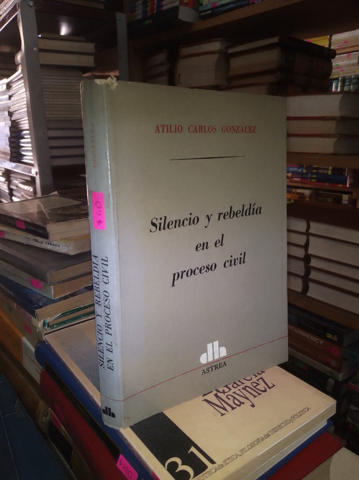 SILENCIO Y REBELDÍA EN EL PROCESO CIVIL POR ATILIO CARLOS GONZÁLEZ USADO DERECHO LITERARIO 207