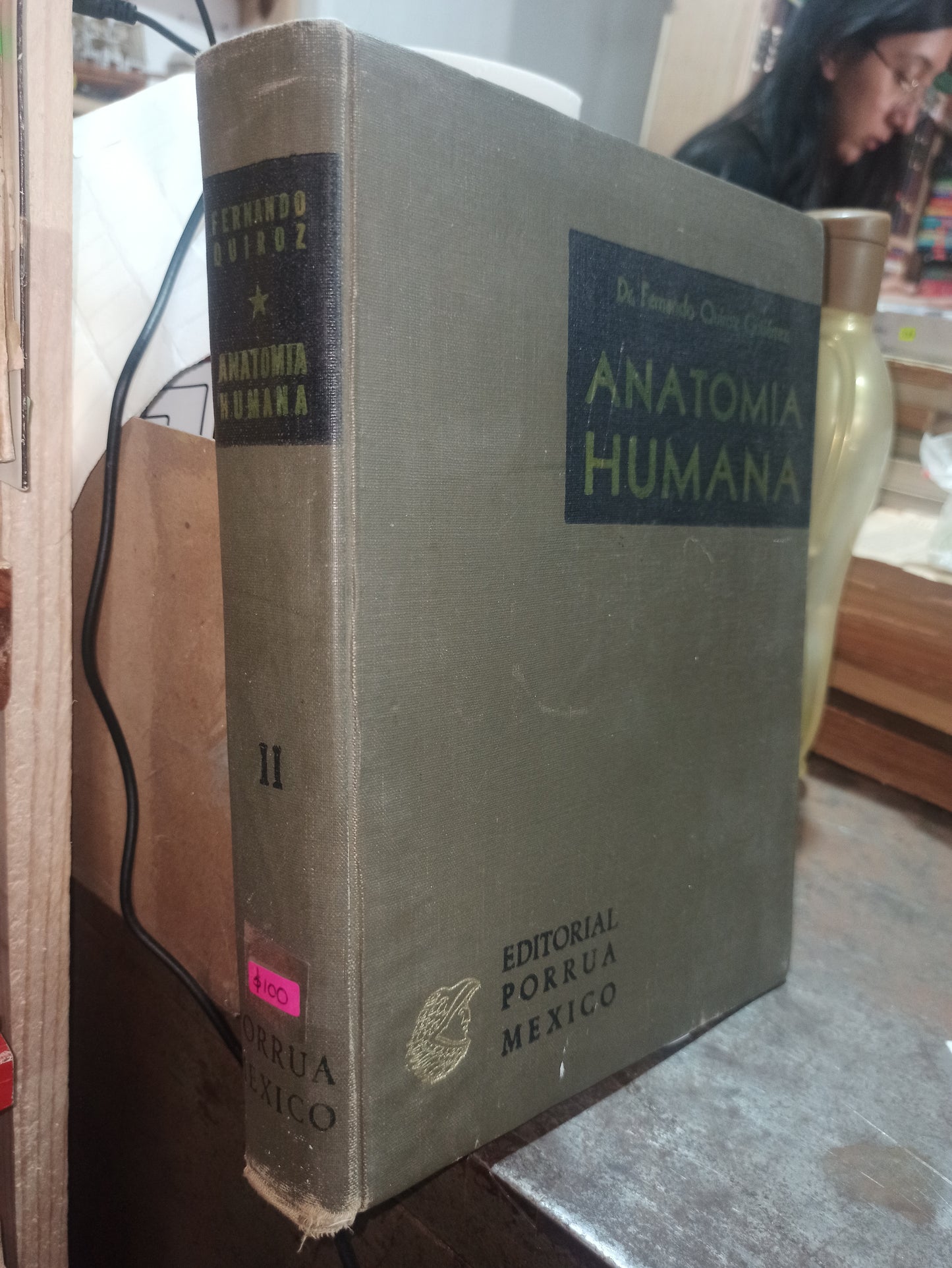 ANATOMIA HUMANA POR FERNANDO QUIROZ GUTIERREZ USADO SALUD ALDAMA