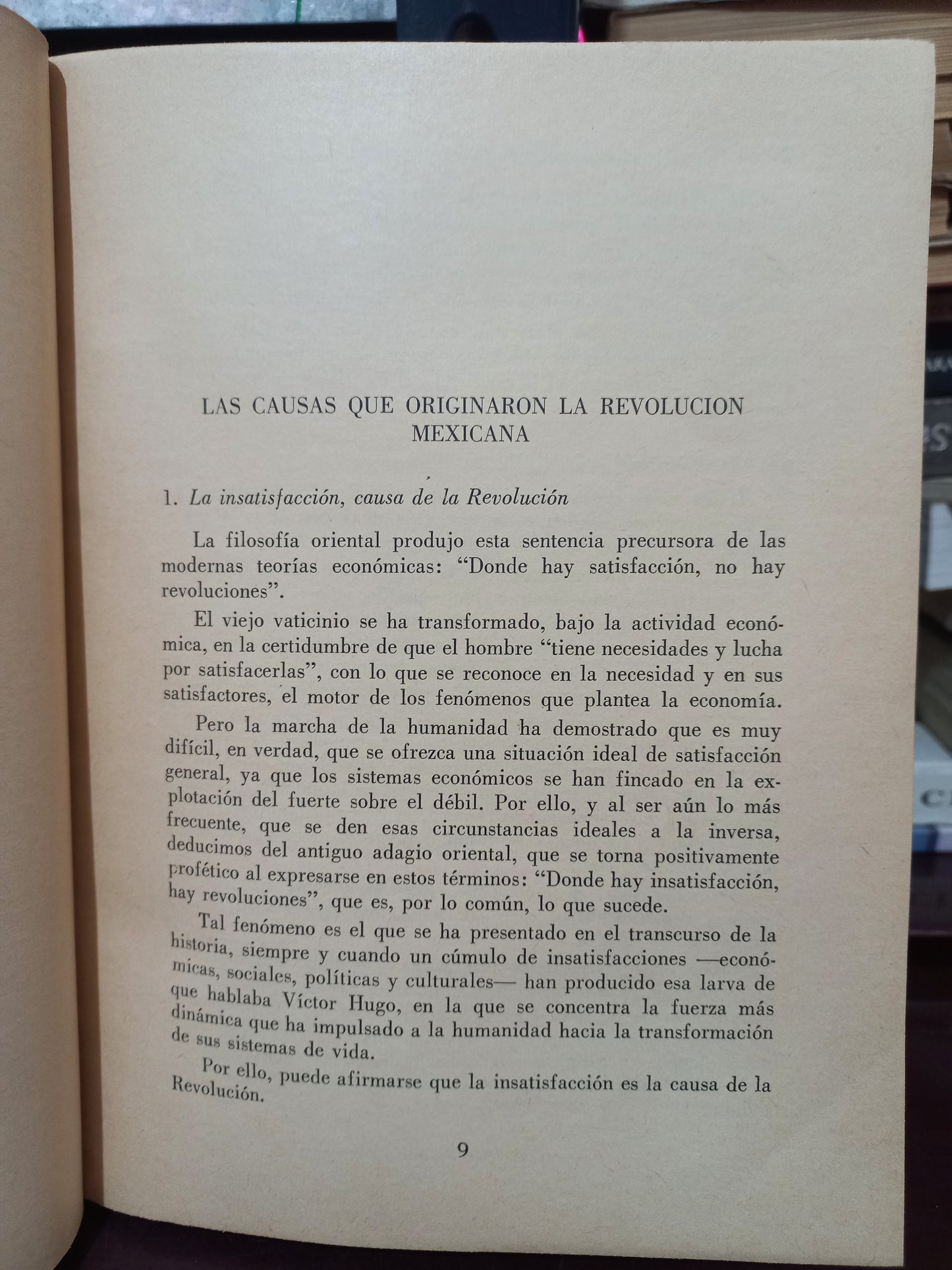 LA REVOLUCION MEXICANA TOMO I SUS CAUSAS ECONOMICAS POR MOISES OCHOA CAMPOS USADO HISTORIA LITERARIO 305