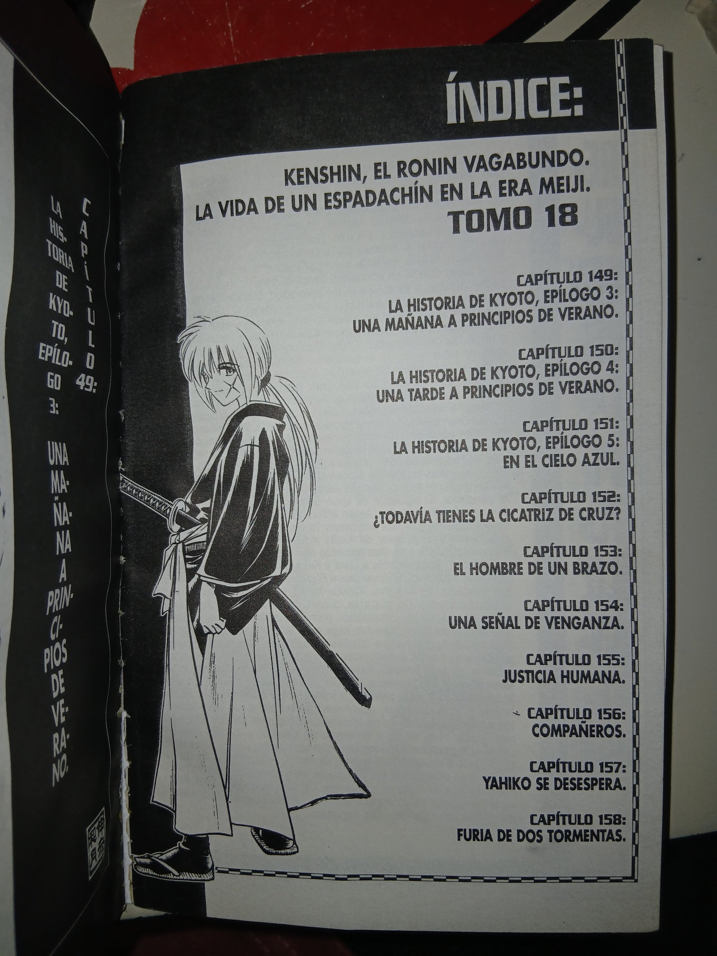 SAMURÁI X 18: ¿TODAVÍA TIENES LA MARCA? POR NOBUHIRO WATSUKI USADO MANGA LITERARIO 207