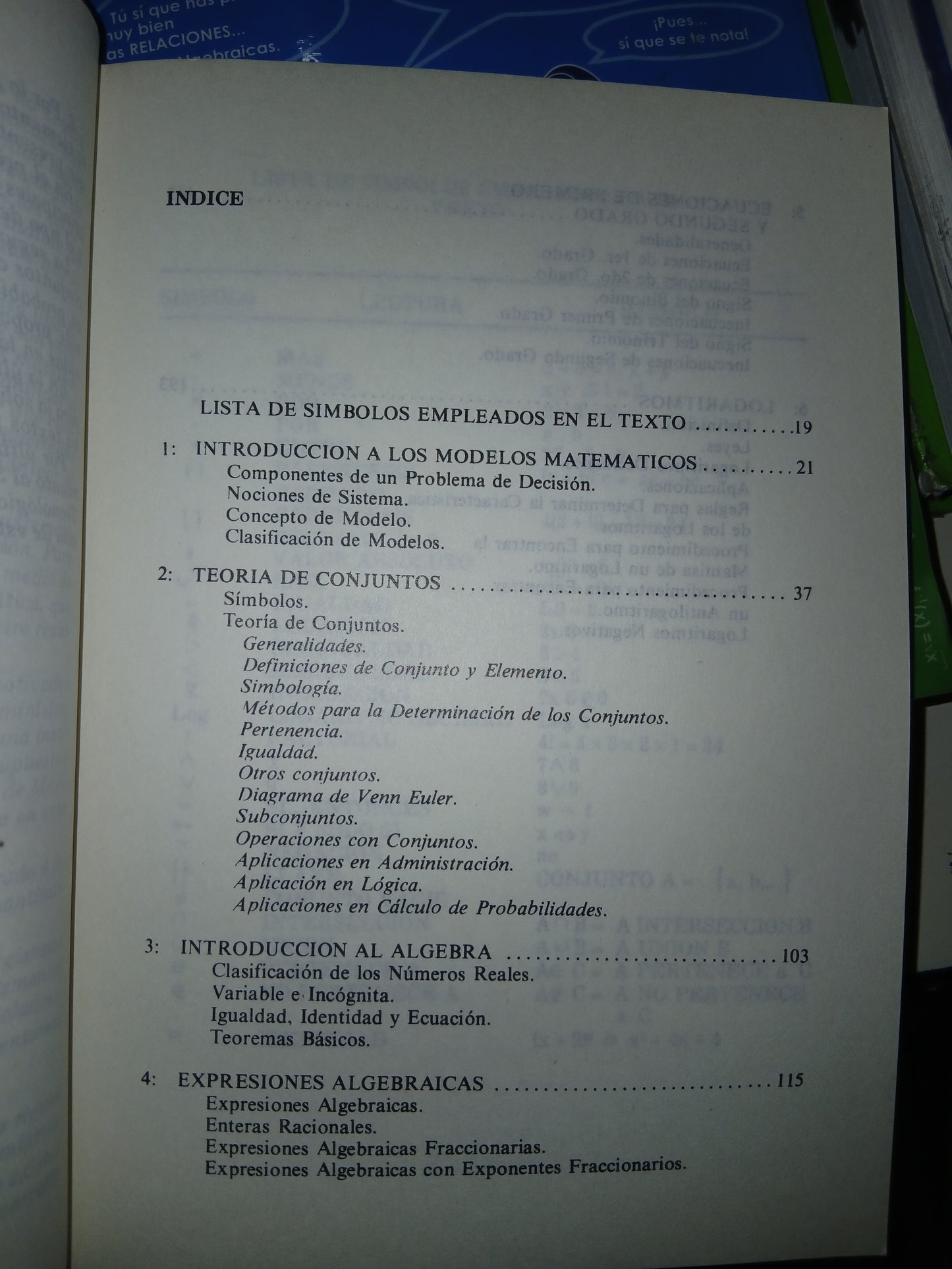 ÁLGEBRA POR MICHEL FIOL G. Y J. JAIME ENRÍQUEZ F. USADO ÁLGEBRA LITERARIO 207