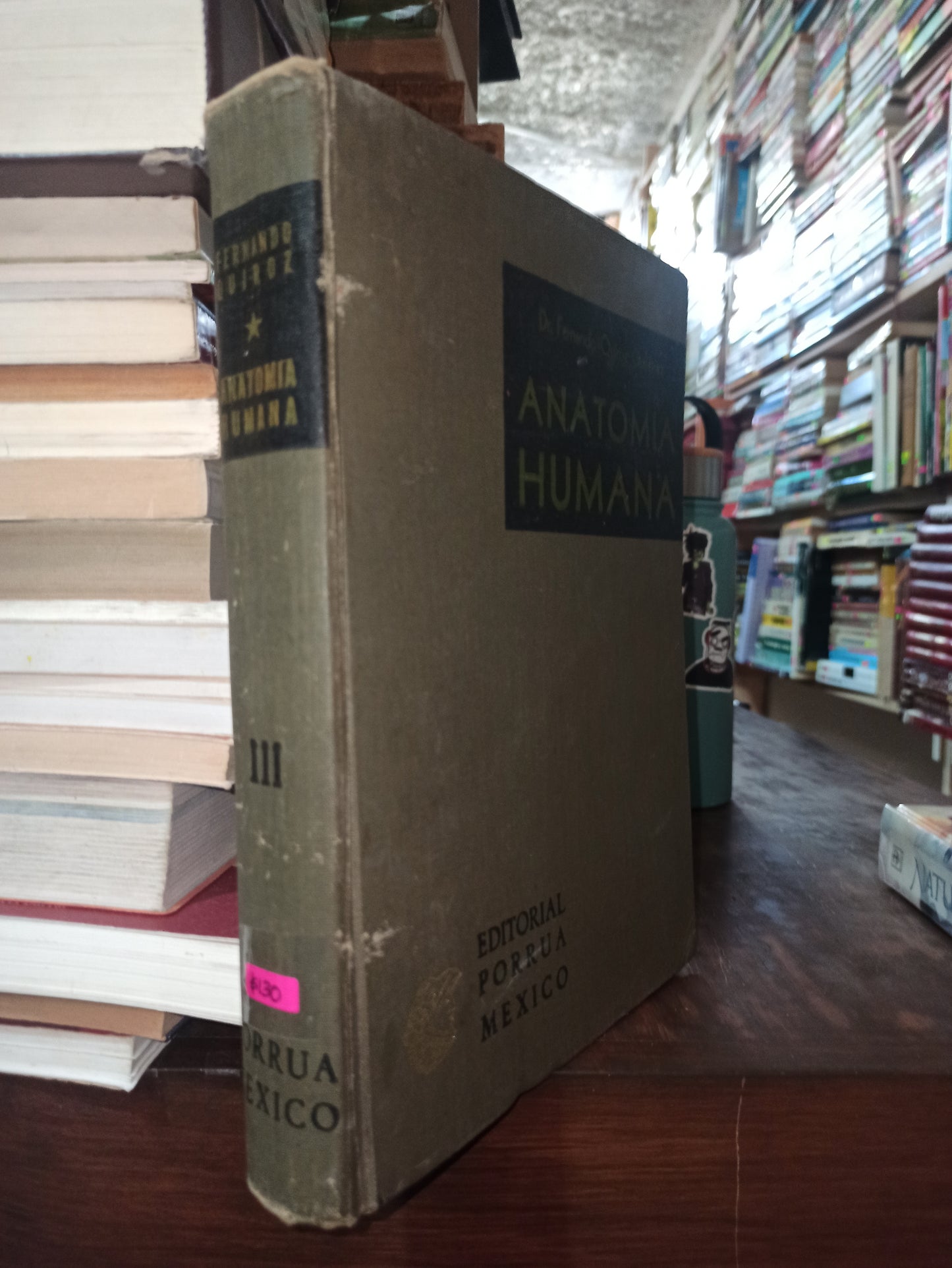 ANATOMIA HUMANA POR FERNANDO QUIROZ GUTIERREZ USADO SALUD ALDAMA