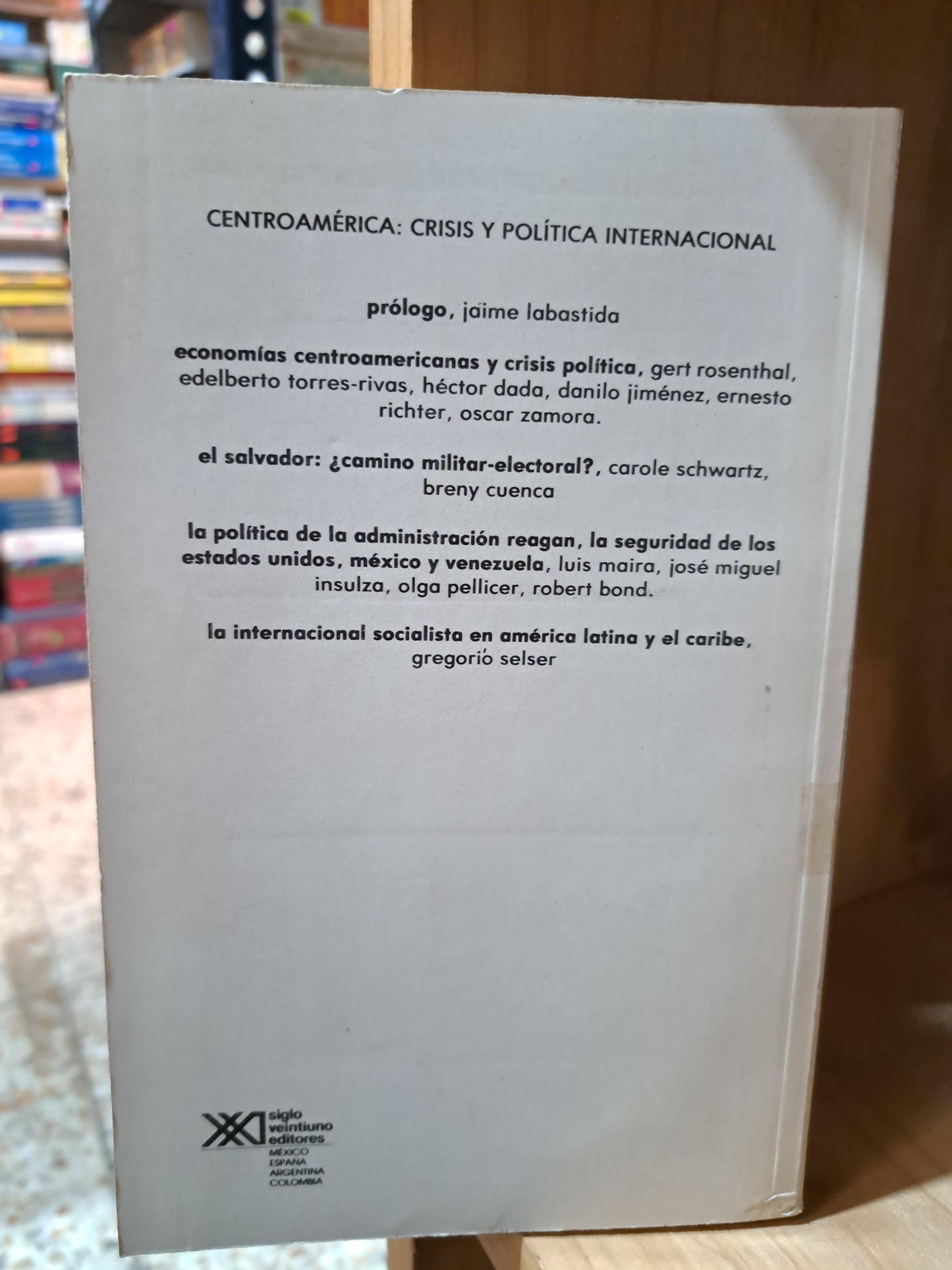 CENTROAMERICA CRISIS Y POLITICA INTERNACIONAL CECADE CIDE USADO POLÍTICA ALDAMA