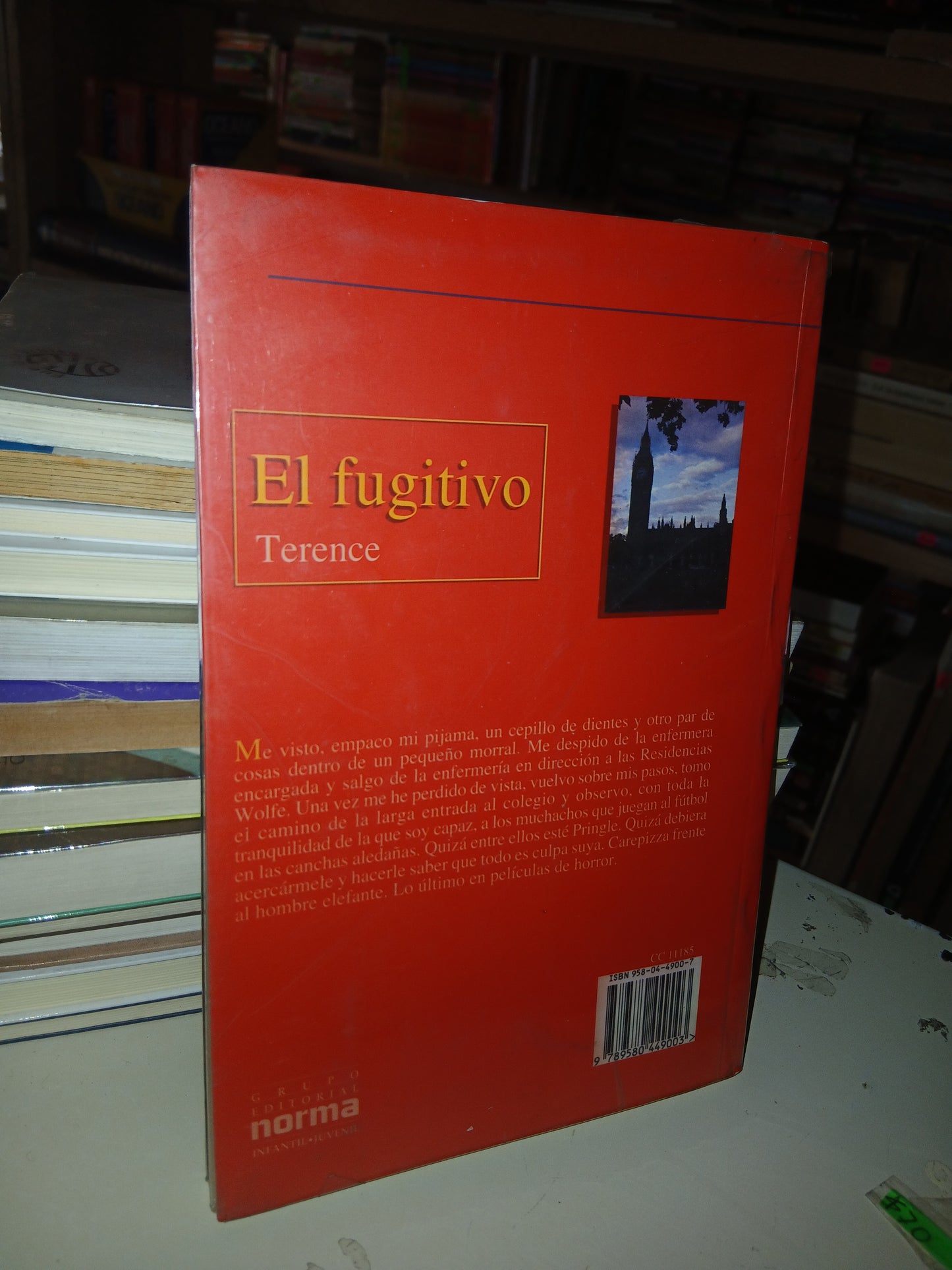 EL FUGITIVO POR TERENCE BLACKER USADO NOVELA LITERARIO 207
