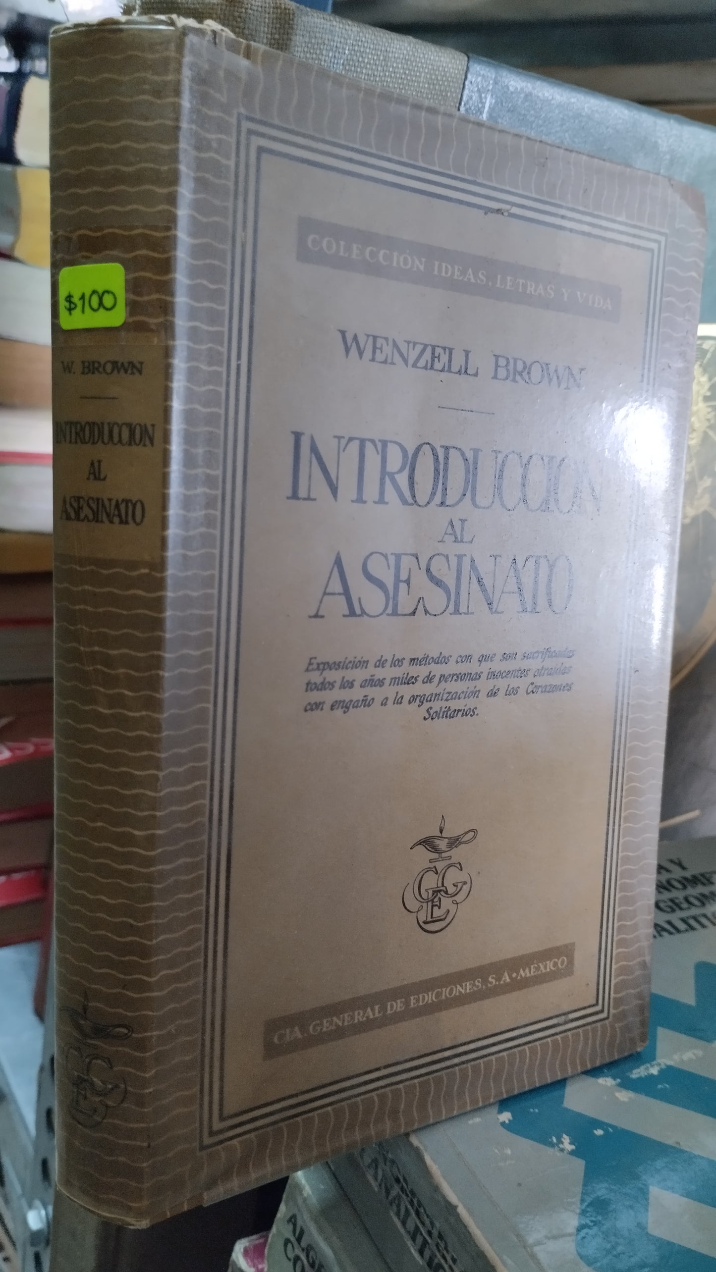INTRODUCCION AL ASESINATO POR WENZELL BROWN LIBRO USADO NOVELAS ALDAMA