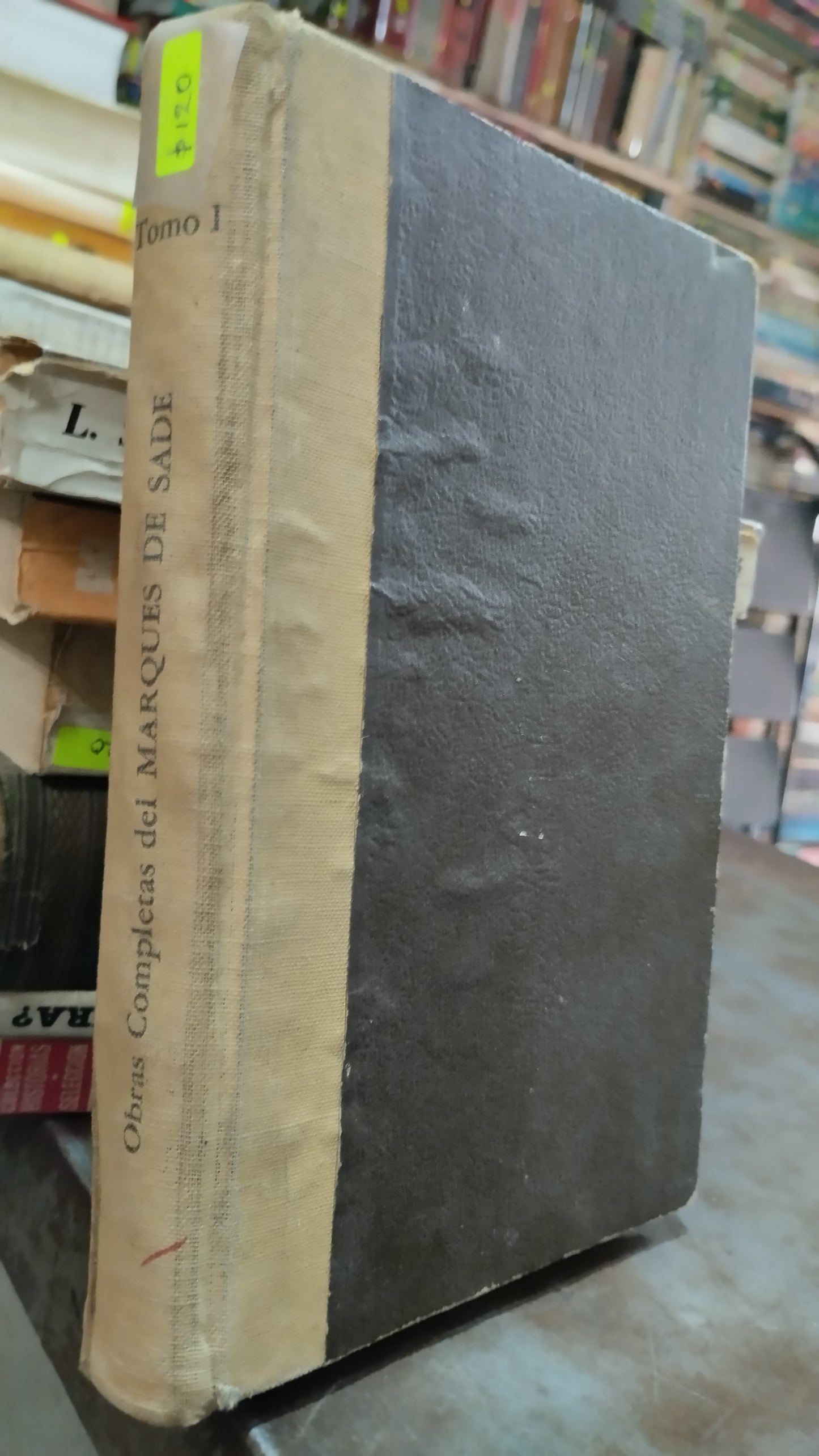 OBRAS COMPLETAS DEL MARQUES DE SADE TOMO I LIBRO USADO NOVELAS ALDAMA