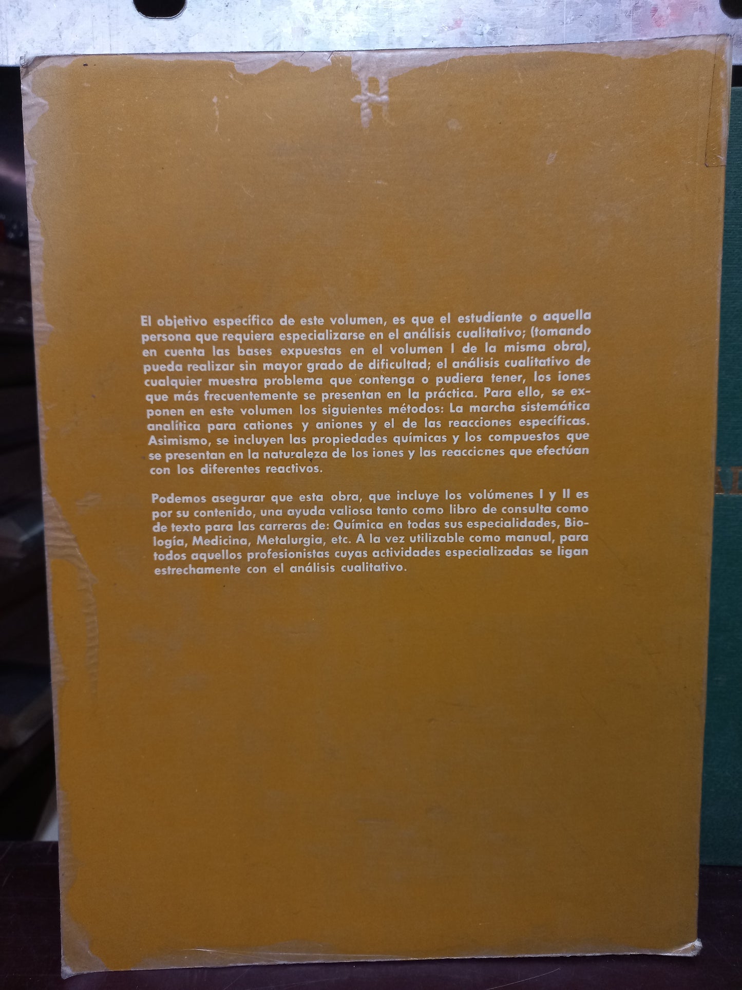 FUNDAMENTOS DE QUÍMICA ANALÍTICA VOLUMEN 2 POR LUNA RANGEL USADO QUÍMICA LITERARIO 305