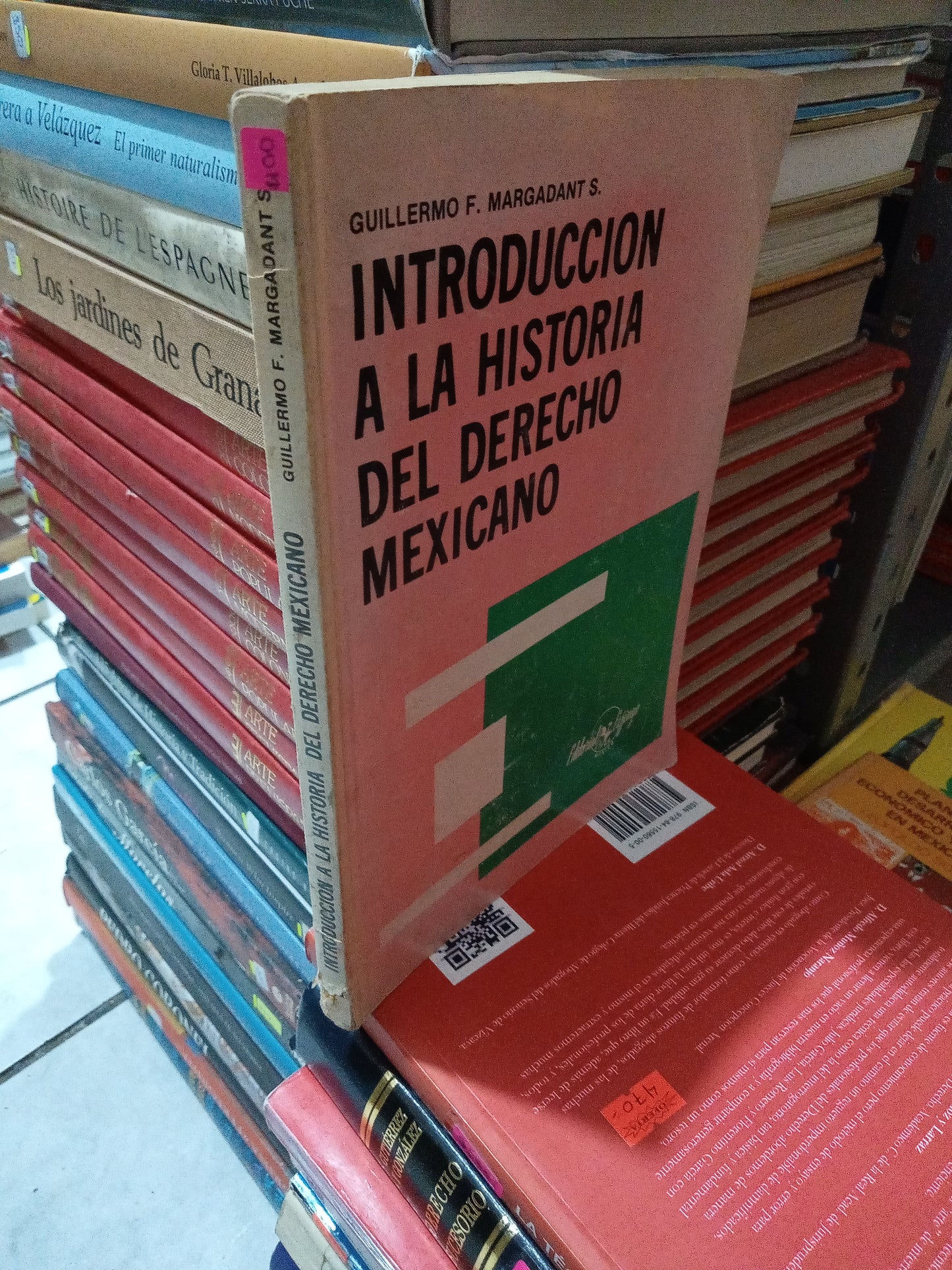 INTRODUCCIÓN A LA HISTORIA DEL DERECHO MÉXICANO POR GUILLERMO F MARGADANTS USADO DERECHO JUÁREZ
