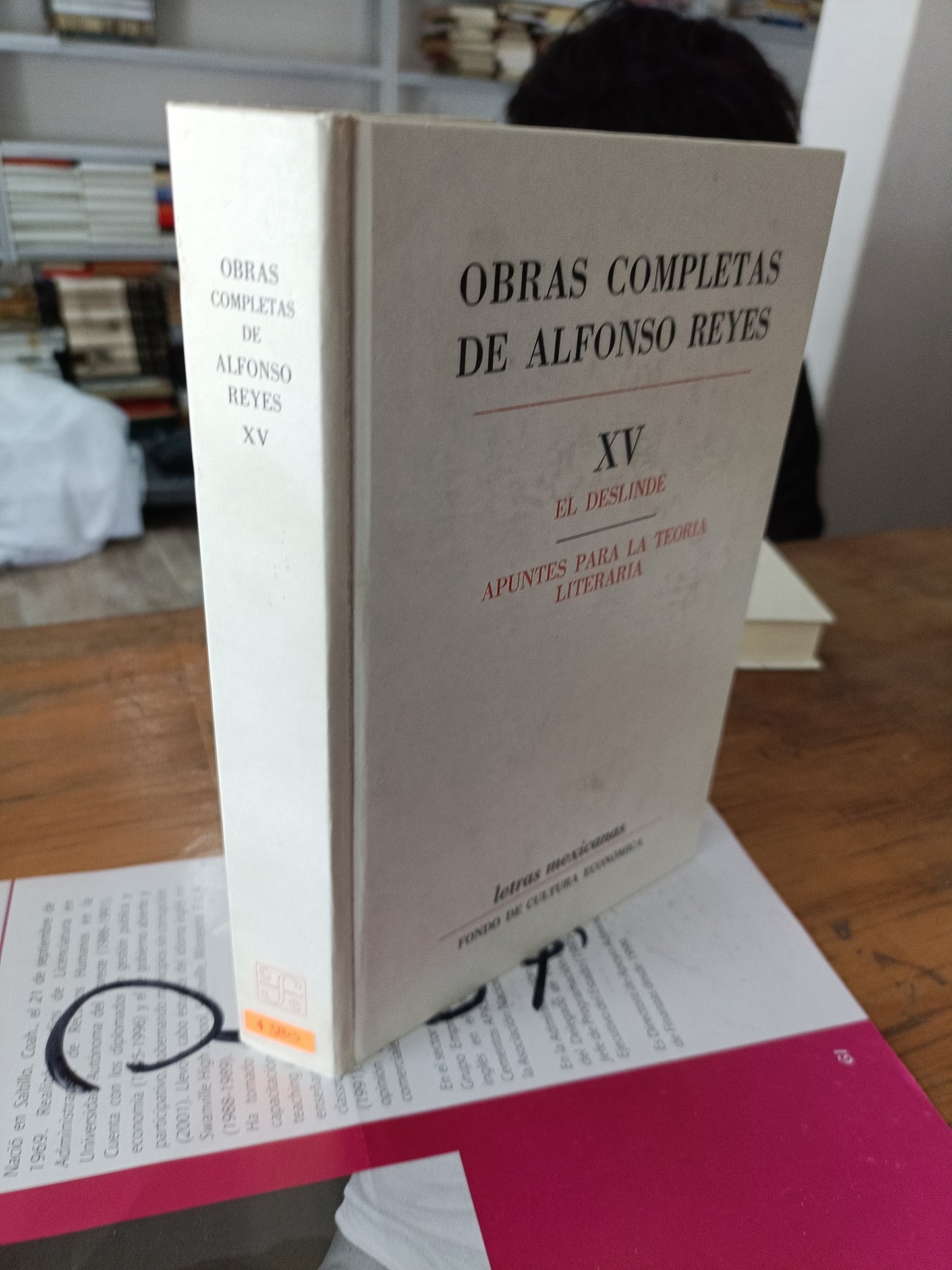 OBRAS COMPLETAS DE ALFONSO REYES XV USADO NOVELA JUAREZ 515