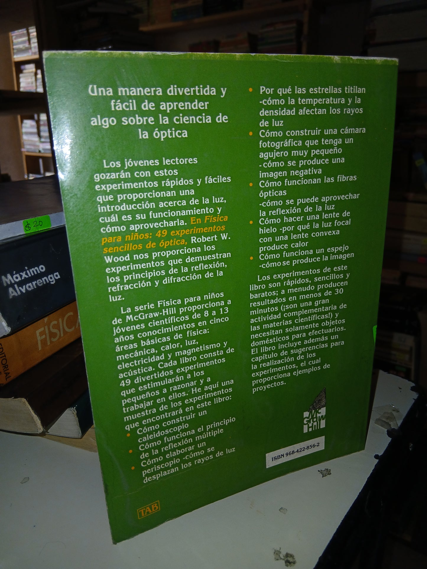 FÍSICA PARA NIÑOS POR ROBERT W. WOOD USADO FÍSICA LITERARIO 207