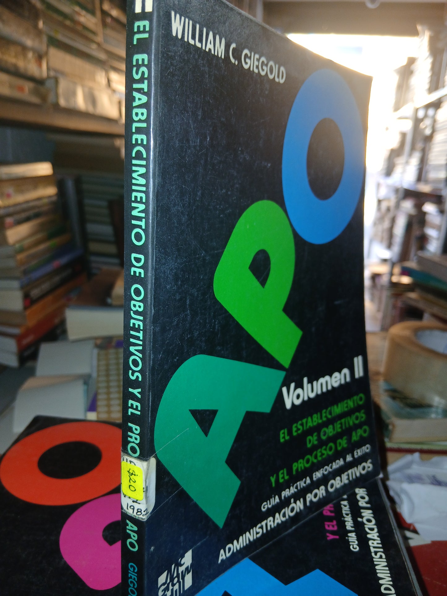 EL ESTABLECIMIENTO DE OBJETIVOS Y EL PROCESO DE APO POR WILLIAM C GIEGOLD USADO ADMINISTRACION LITERARIO 207