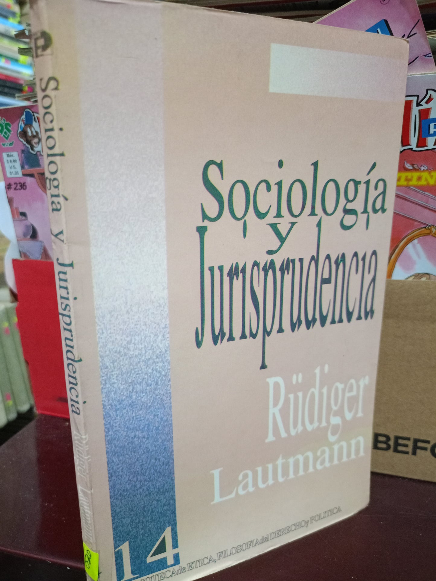 SOCIOLOGIA Y JURISPRUDENCIA POR RUDIGER LAUTMANN USADO SOCIOLOGÍA LITERARIO 305