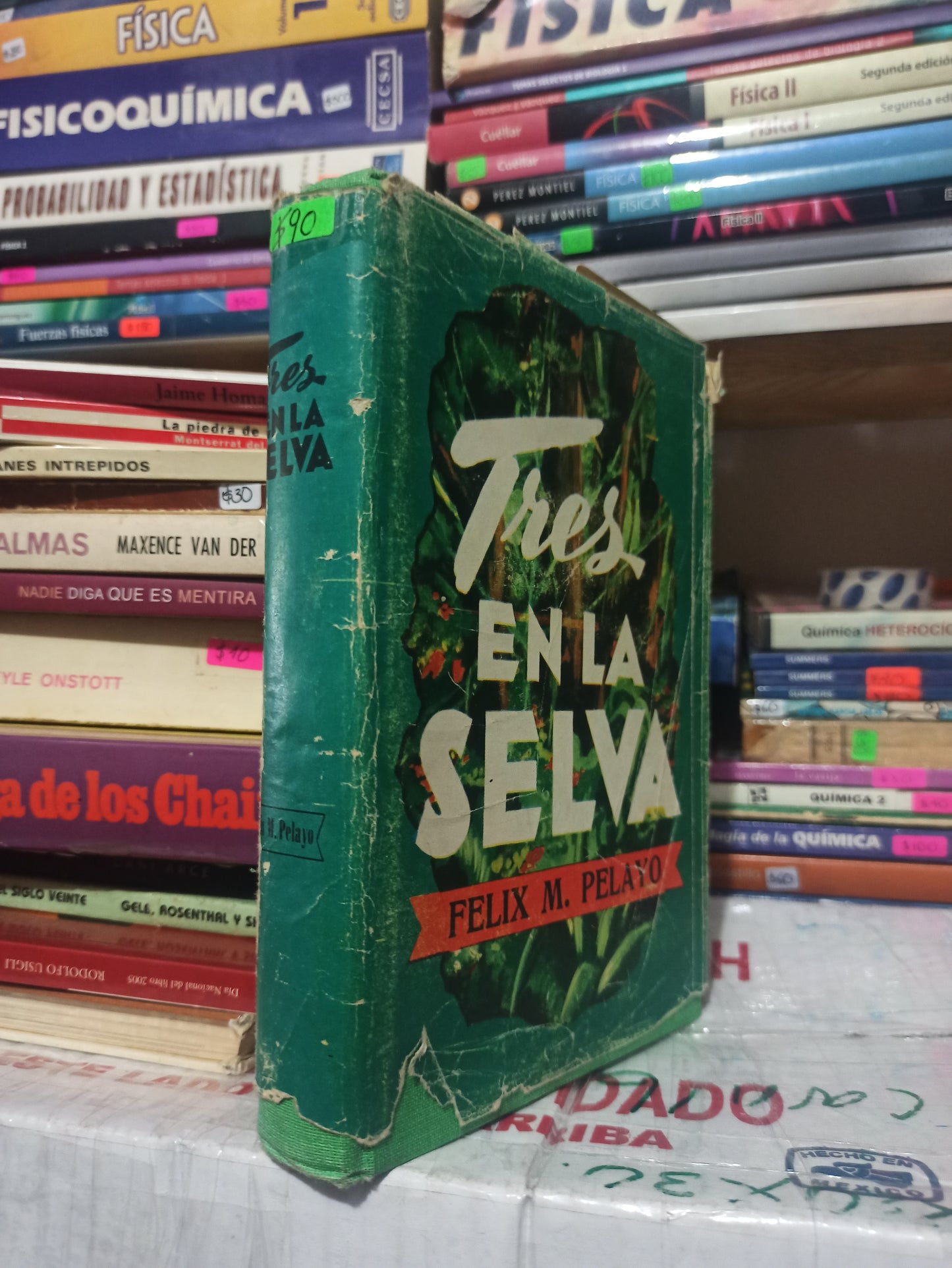 TRES EN LA SELVA POR FELIX M. PALAYO USADO NOVELAS JUAREZ