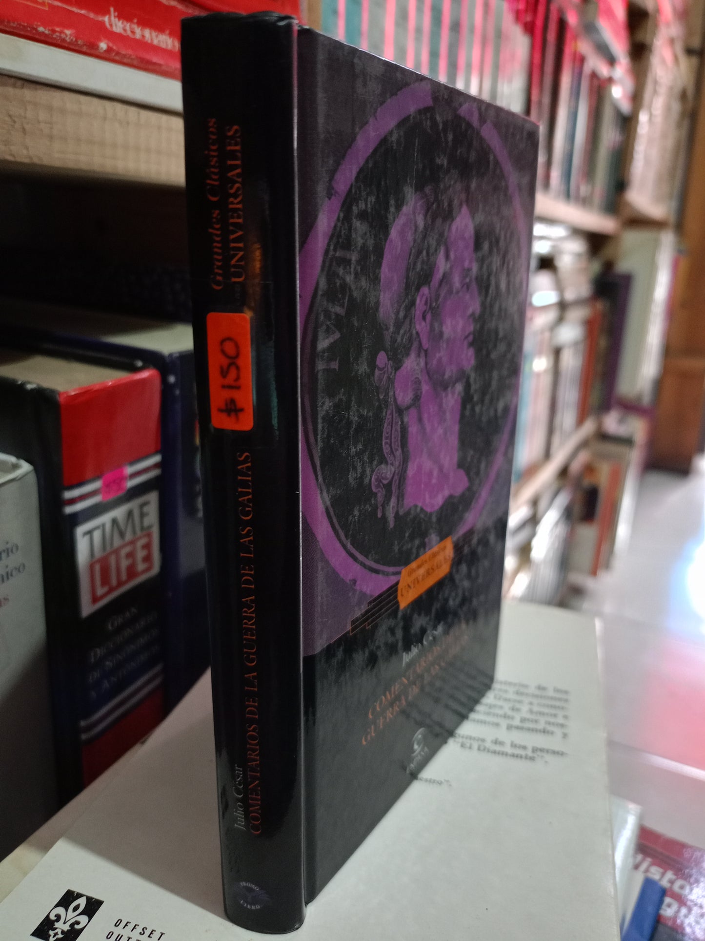 COMENTARIOS DE LA GUERRA DE LAS GALIAS POR JULIO CESAR USADO NOVELA LITERARIO #305