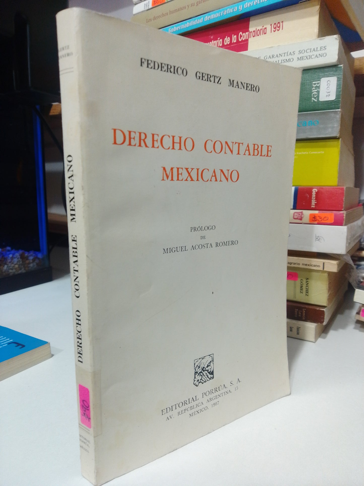 DERECHO CONTABLE MEXICANO POR FEDERICO GERTZ MANERO USADO DERECHO JUAREZ