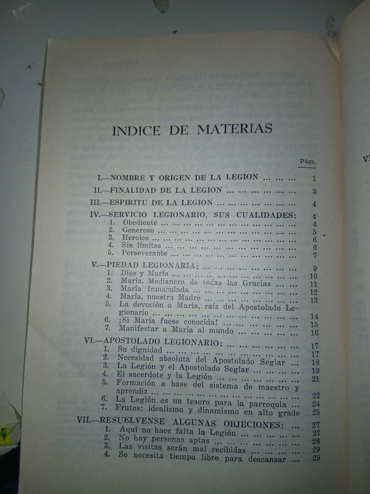 LEGIO MARIAE POR EL CONCILIUM LEGIONIS MARIAE USADO RELIGIÓN LITERARIO 207