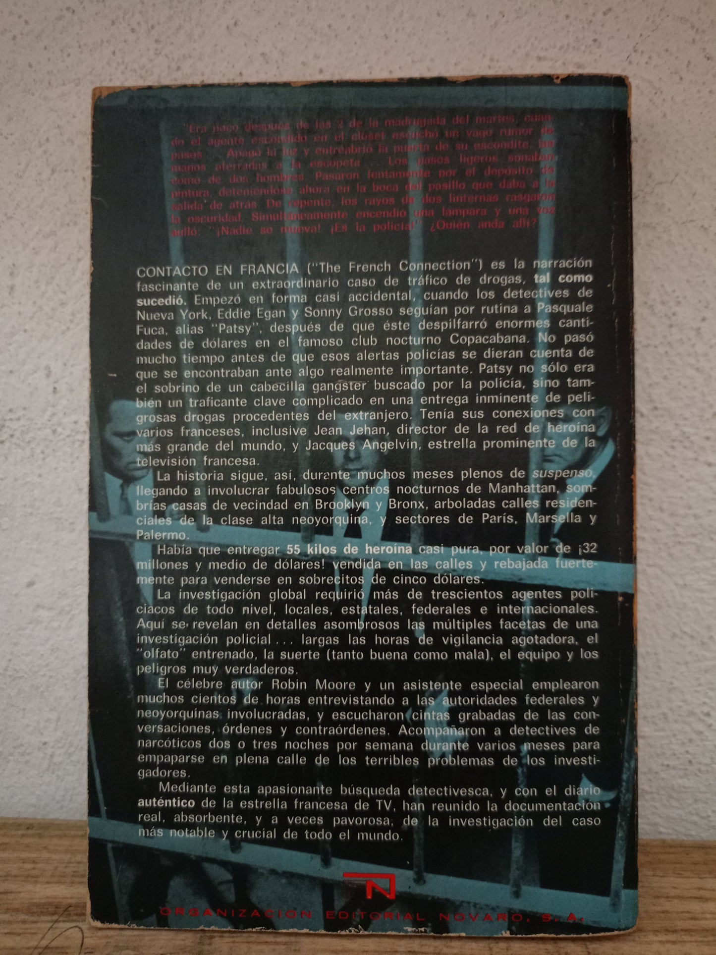 CONTACTO EN FRANCIA POR ROBIN MOORE USADO NOVELA LITERARIO 305